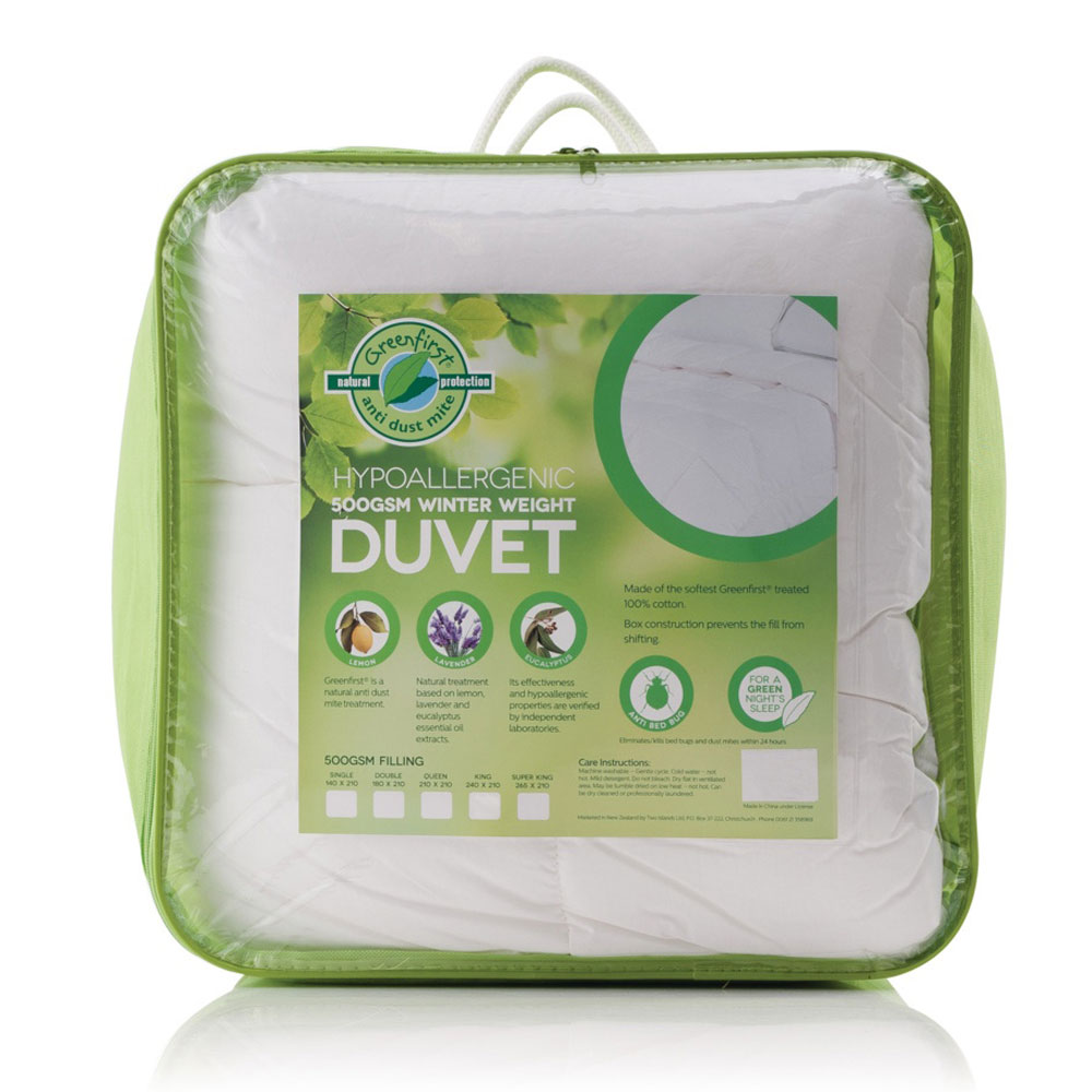 green first duvet