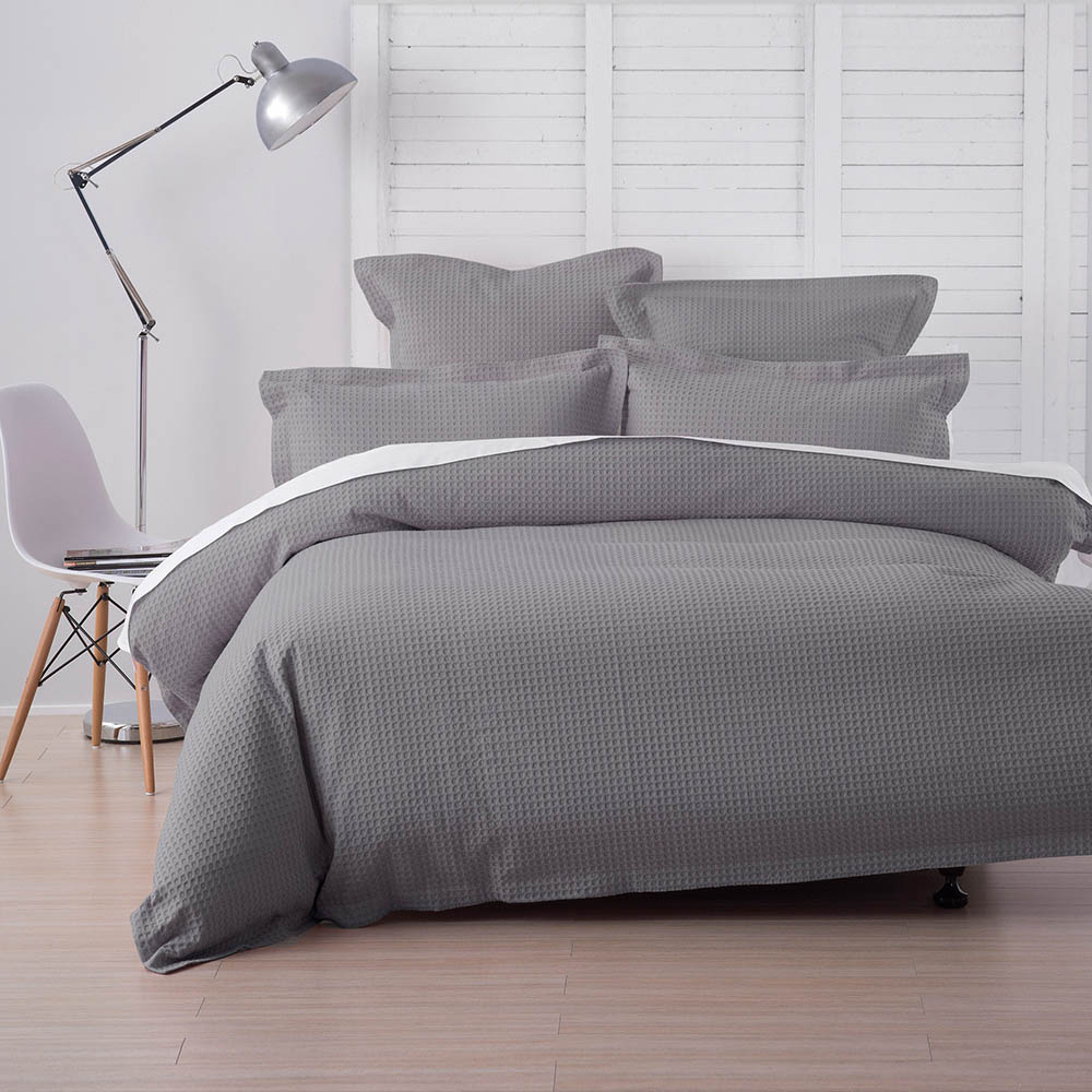 Abode Deluxe Waffle Duvet Cover Set Briscoes Nz