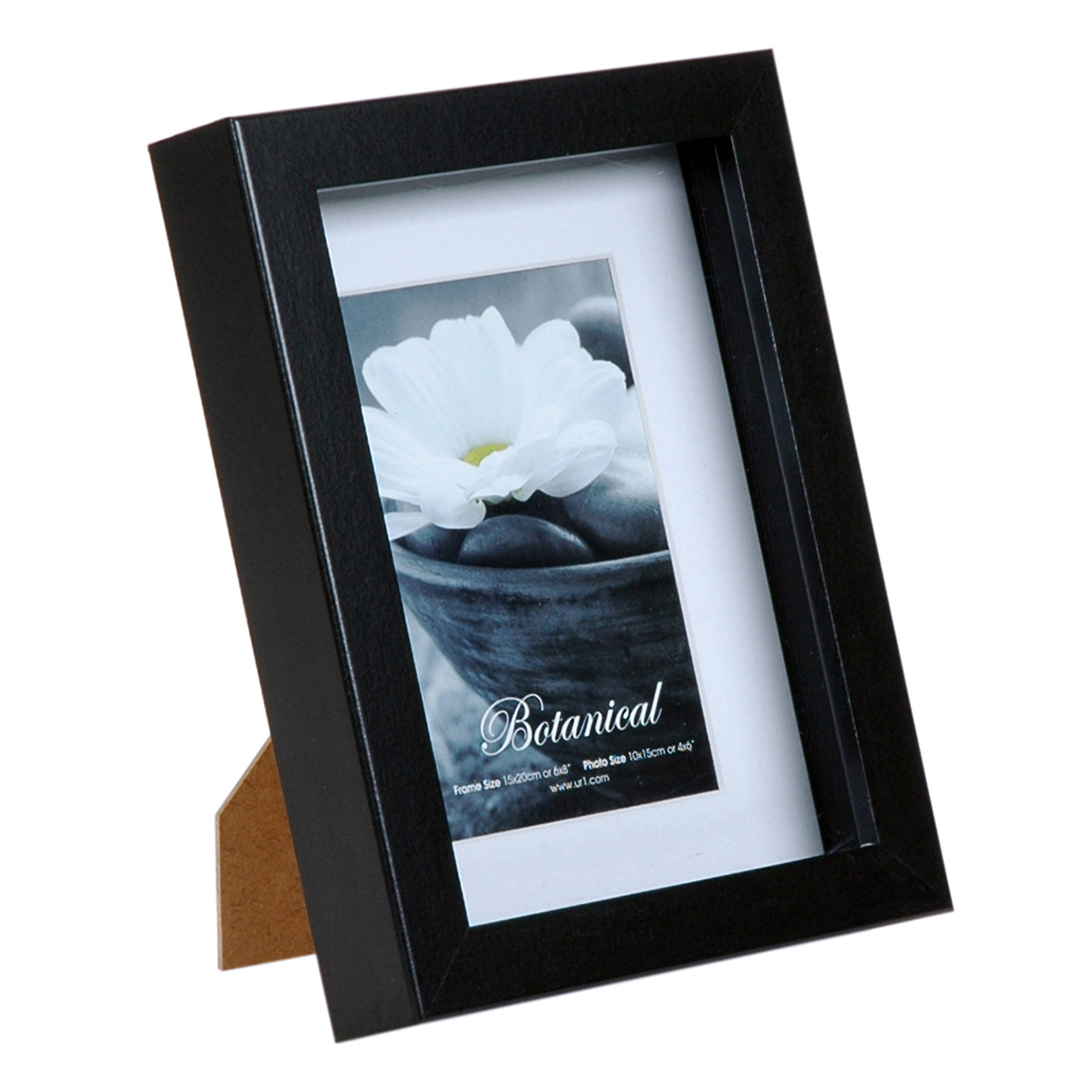 UR1 Botanical Photo Frame Black 6x8 with 4x6 Opening | Briscoes NZ