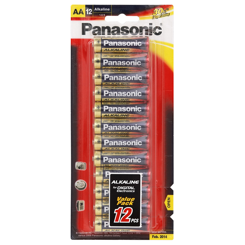 Panasonic LR6T/12B Battery AA 12 Pack | Briscoes NZ