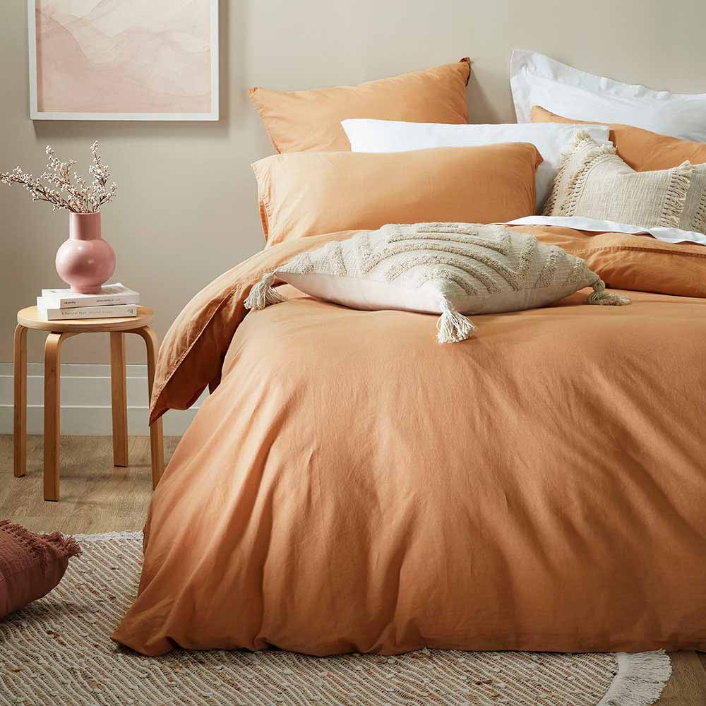 fieldcrest linen duvet cover set