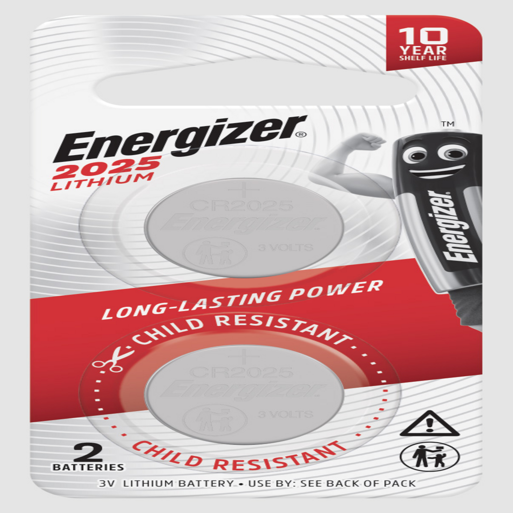 Energizer Lithium Coin 2025 Battery 2 Pack ECR2025BP2 Briscoes NZ