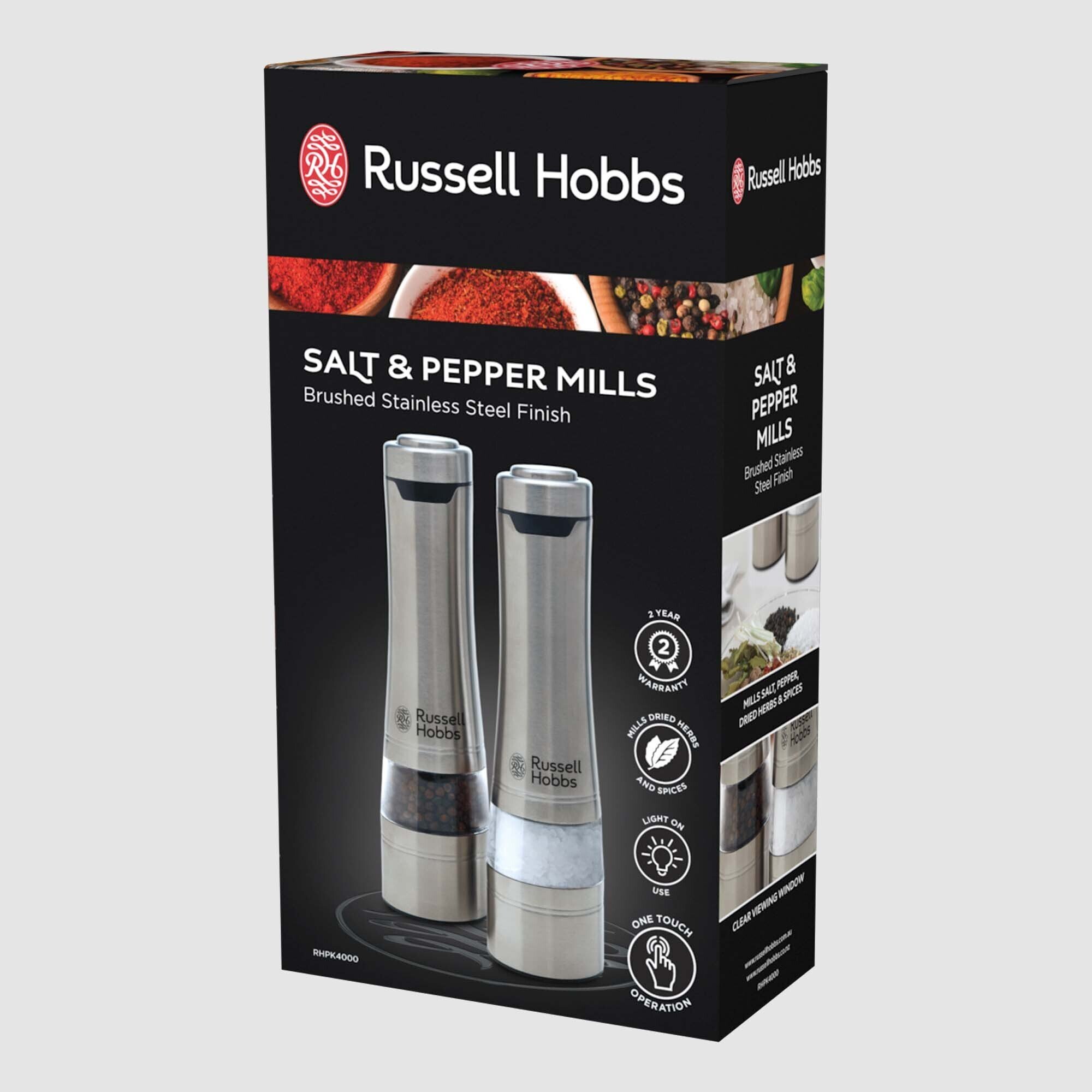 Russell Hobbs Salt & Pepper Mill RHPK4000 Briscoes NZ