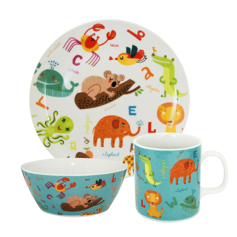 animal dinnerware