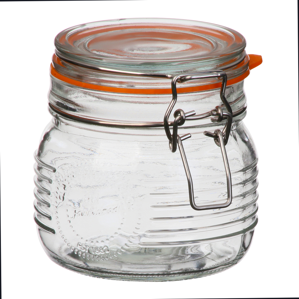 Simon Gault OF Preserve  S/S Clip Top Jar w/Silicon Ring 500