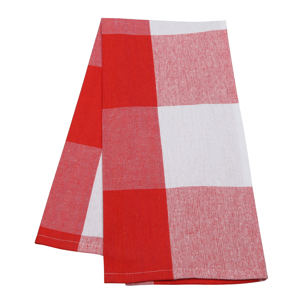 red cotton tea towels