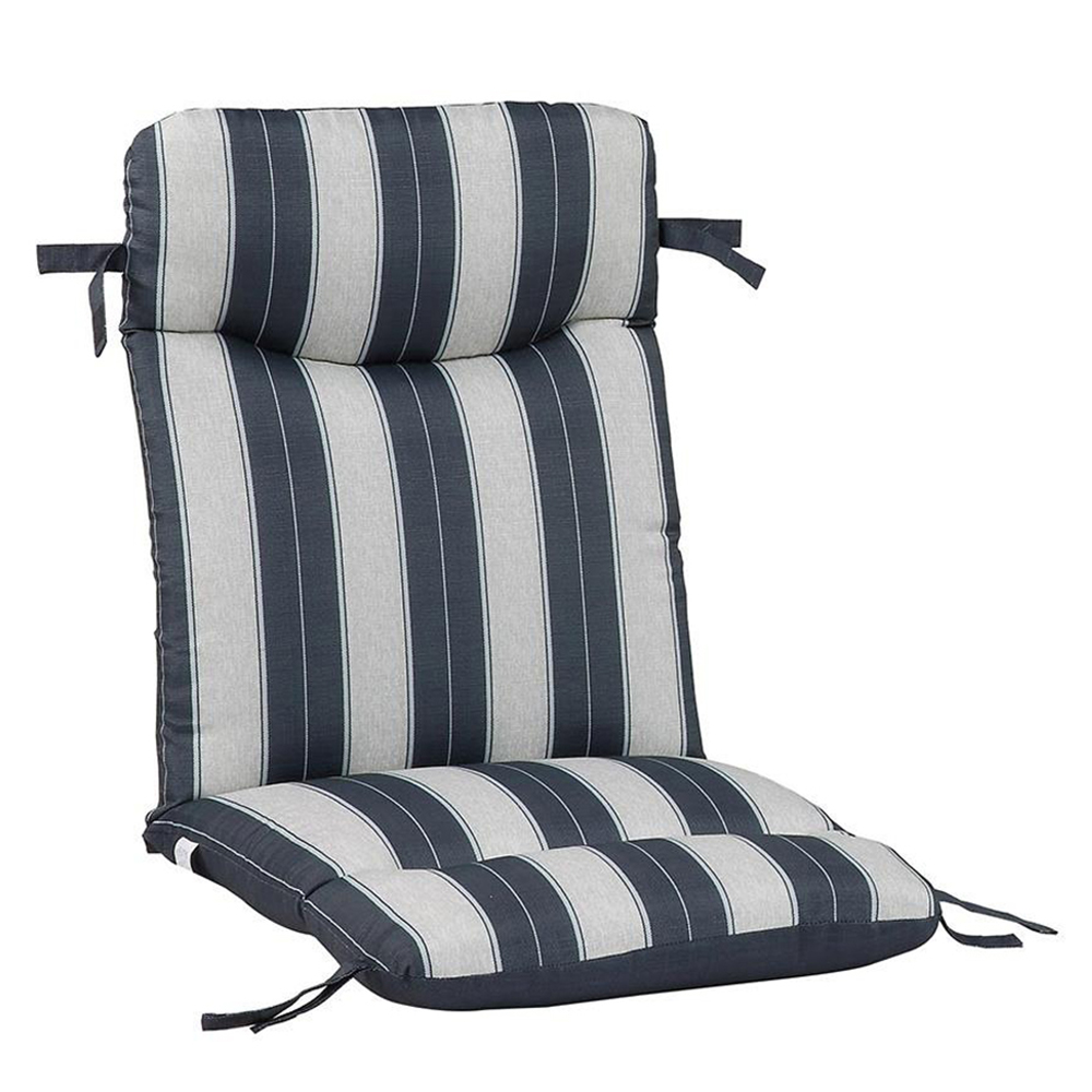 Outdoor Creations Universal Chair Cushion Blue Stripe | Briscoes NZ