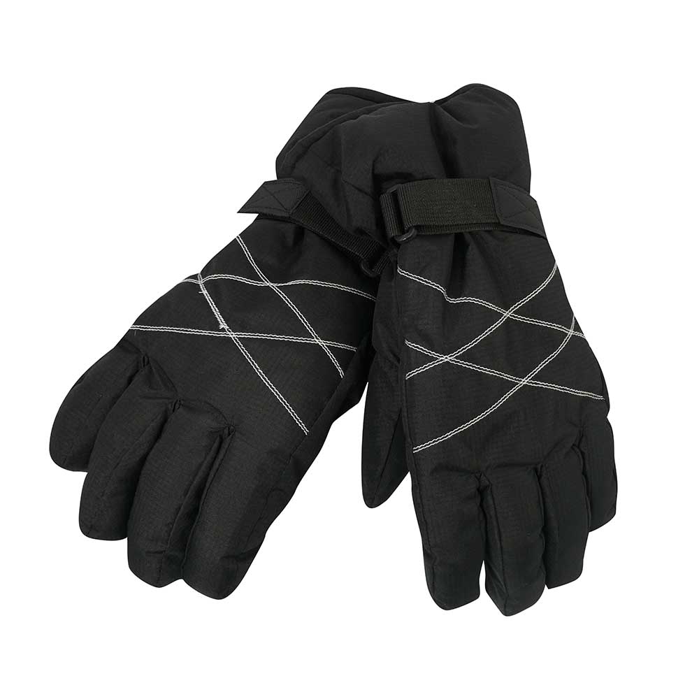 ladies black ski gloves