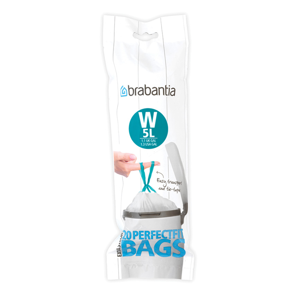 Brabantia Perfectfit Bin lIner Size 5L Code W 20 Bags Briscoes NZ