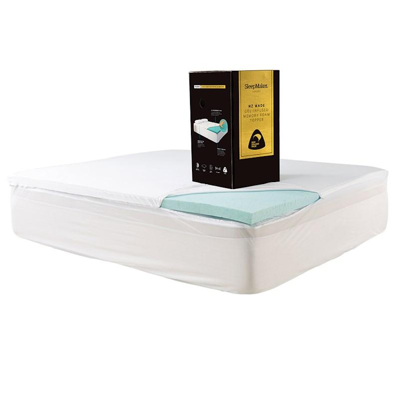 Sleepmaker Gel Infused Memory Foam Mattress Topper Briscoes Nz