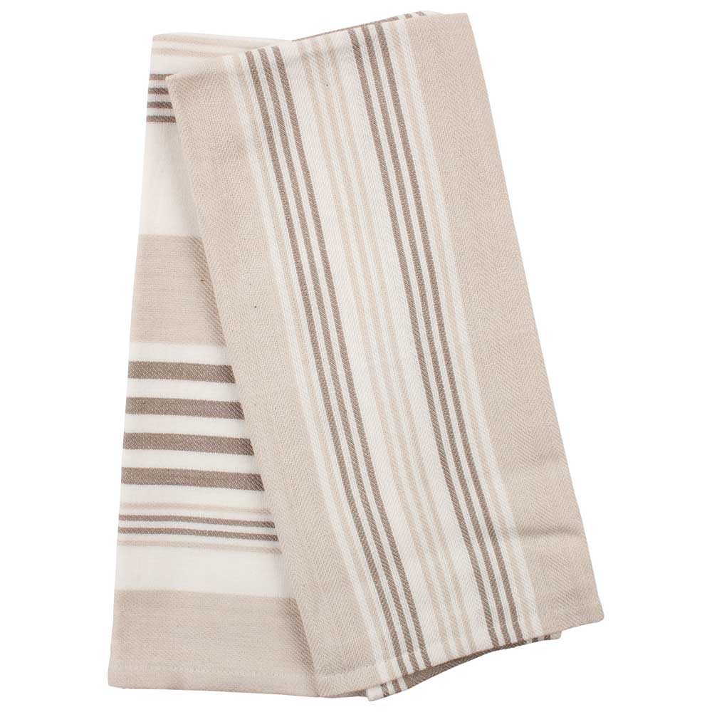 Just Home Elias Tea Towels Taupe | Briscoes NZ