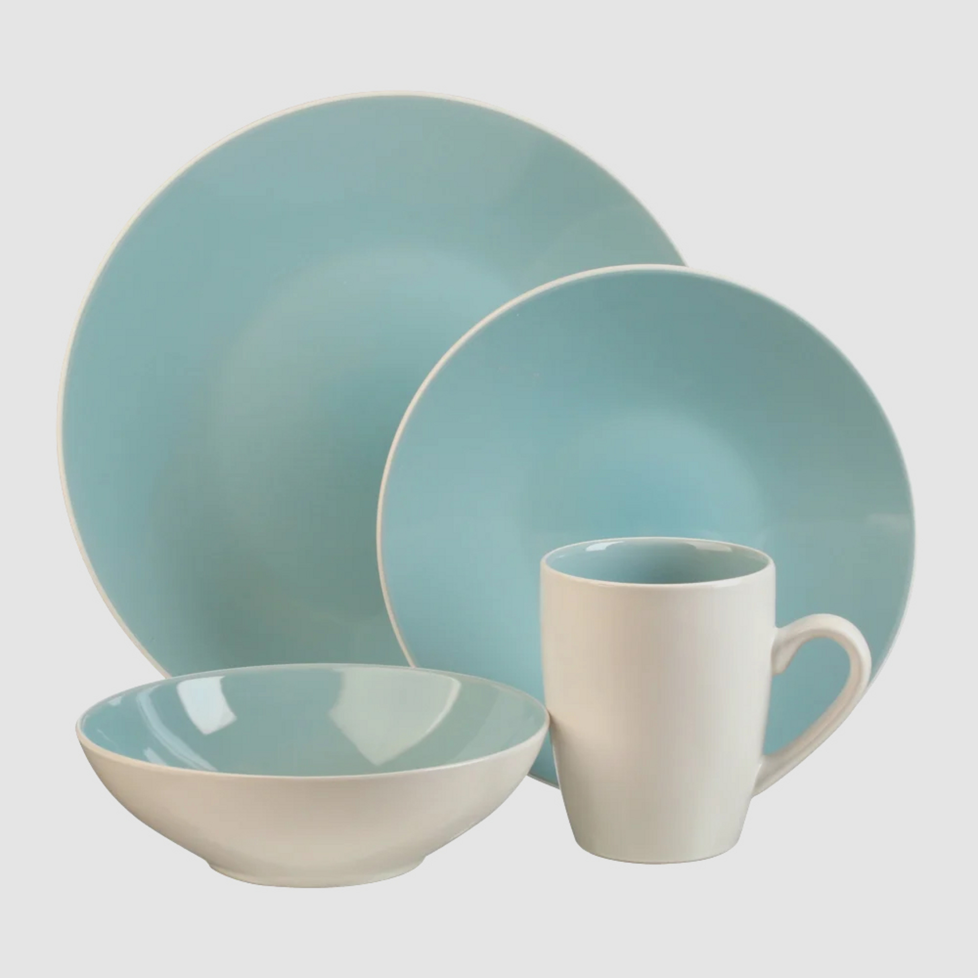 Thomson Luna Aqua Dinnerset 16 Piece | Briscoes NZ