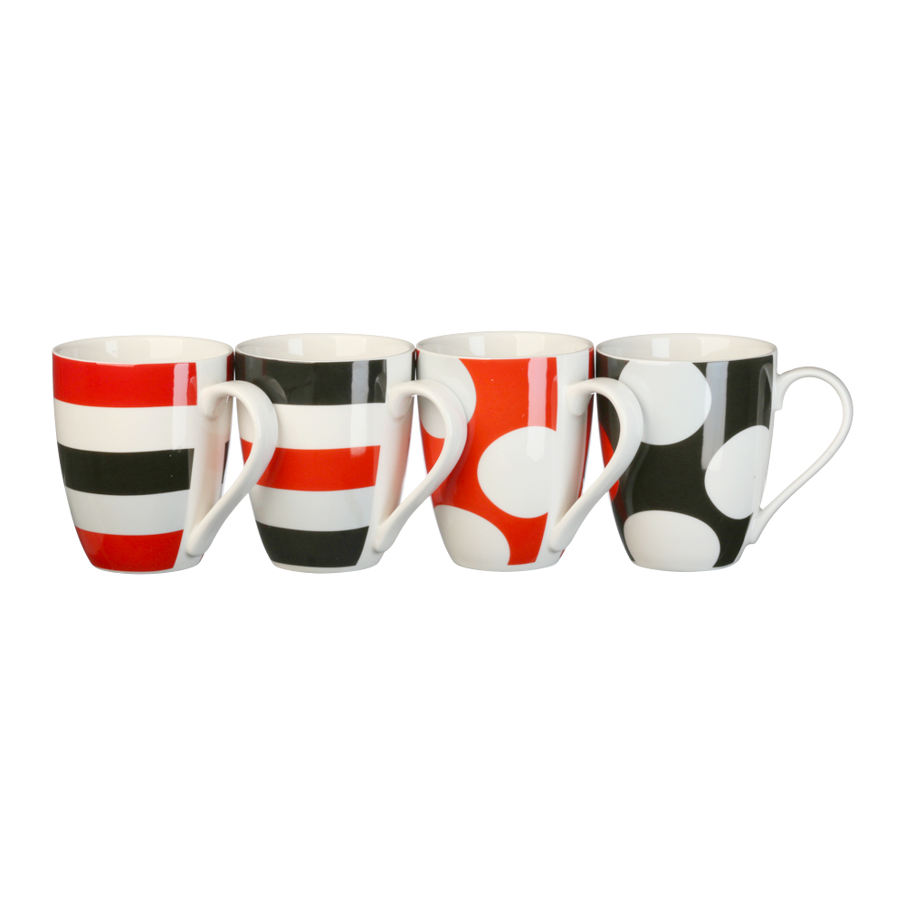 Hampton & Mason Big Tim Coffee Mugs 300ml Set 4