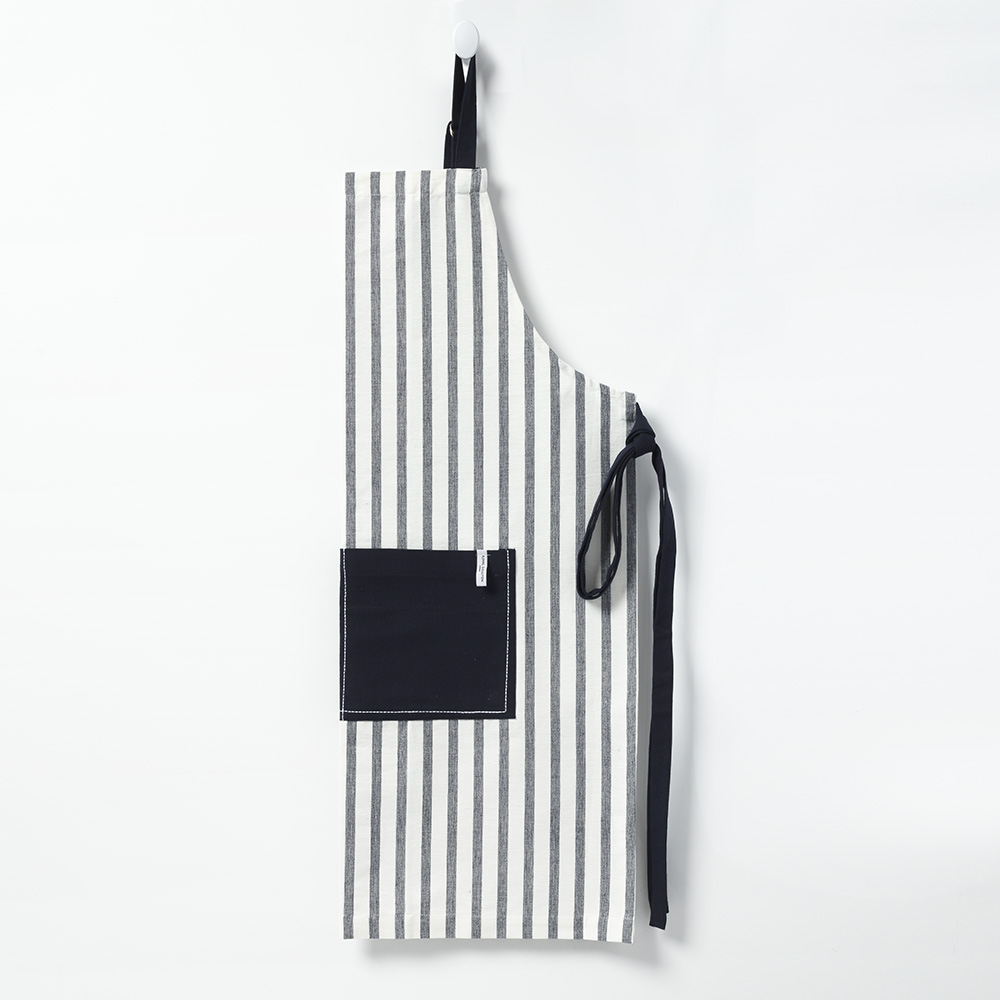 striped apron