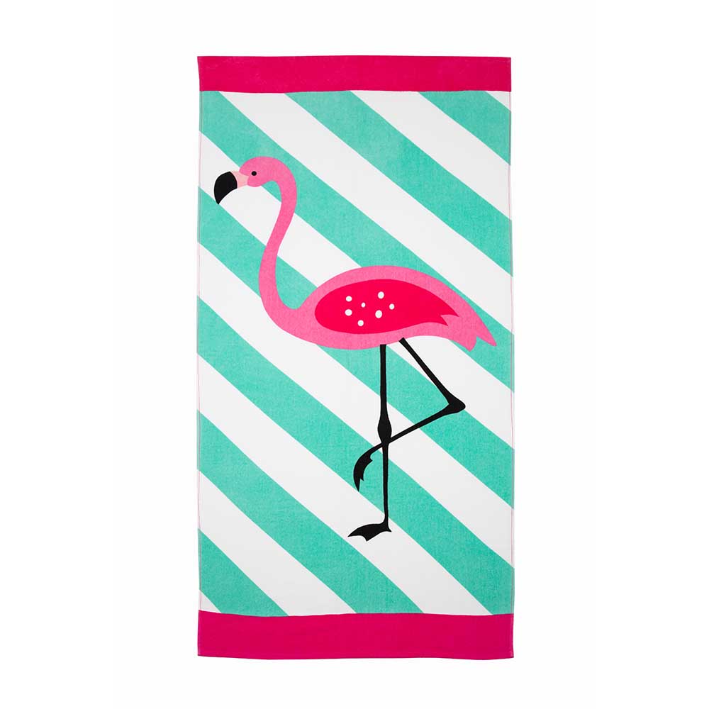 Galaxy Flamingo Beach Towel Briscoes Nz 