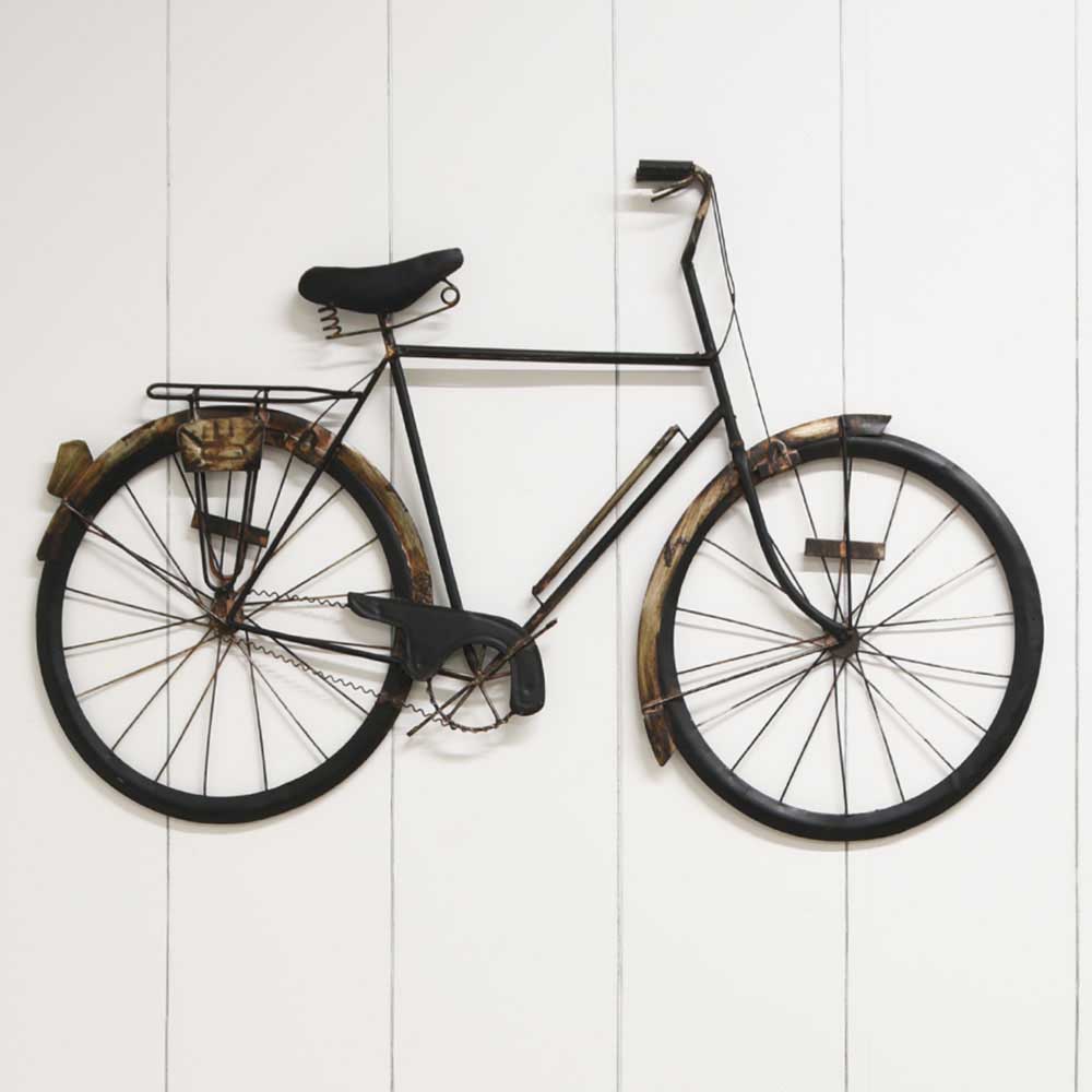 Metal Black Bicycle Wall Art 89x55x4 5cm Briscoes Nz