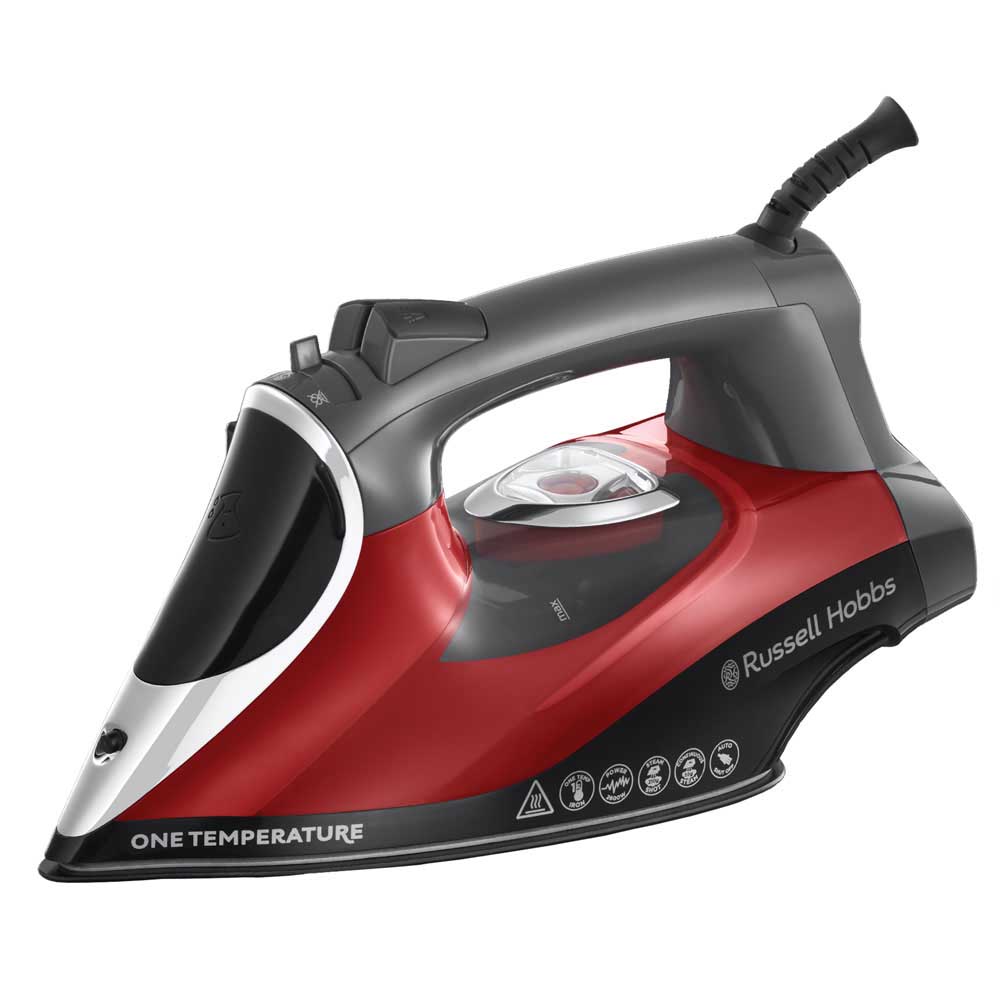 Russell Hobbs One Temperature Iron Red RHC300 Briscoes NZ   1091909 00 Default 1 