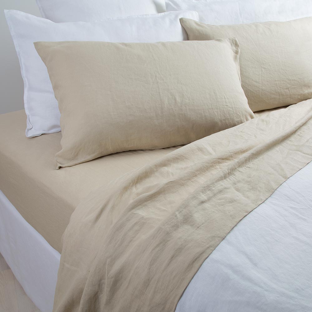 urban loft bamboo linen duvet cover set