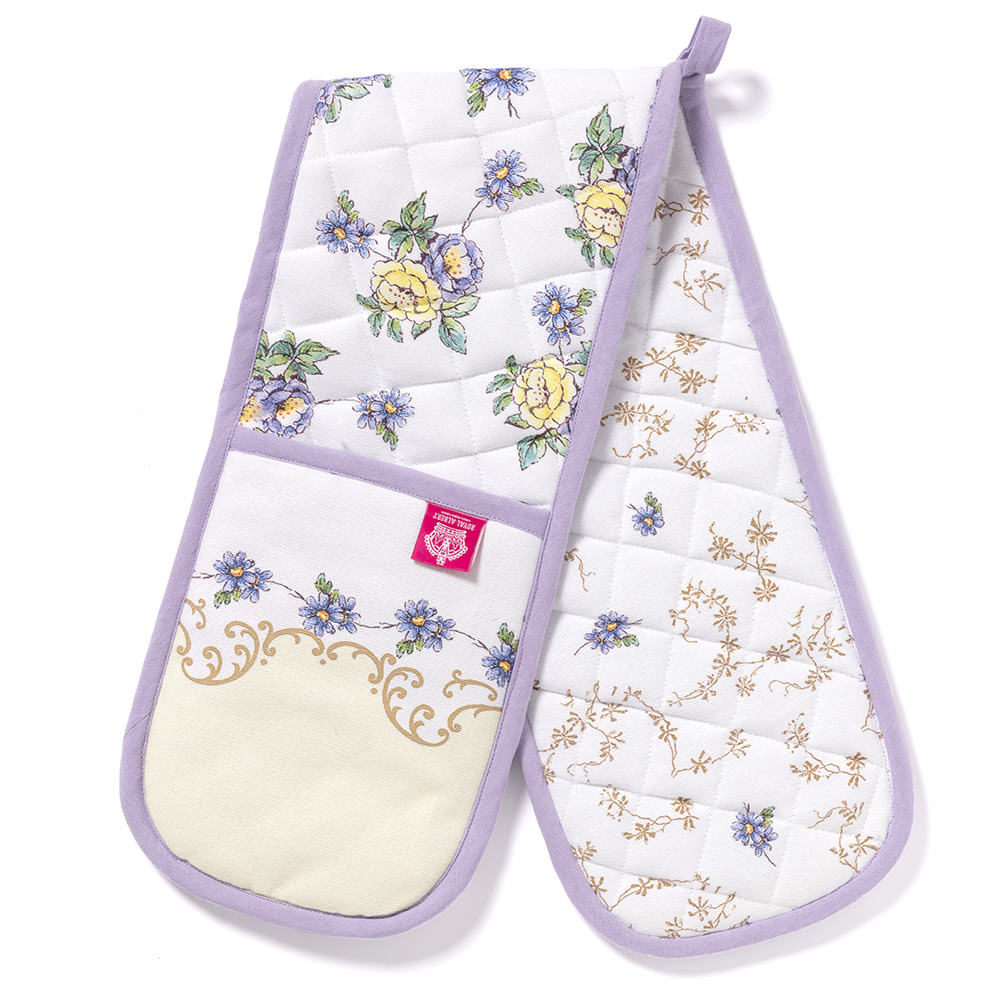 lilac oven gloves