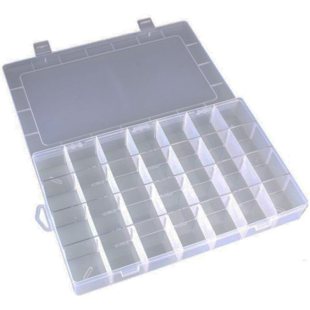 Storage Box 28 Compartment Clear