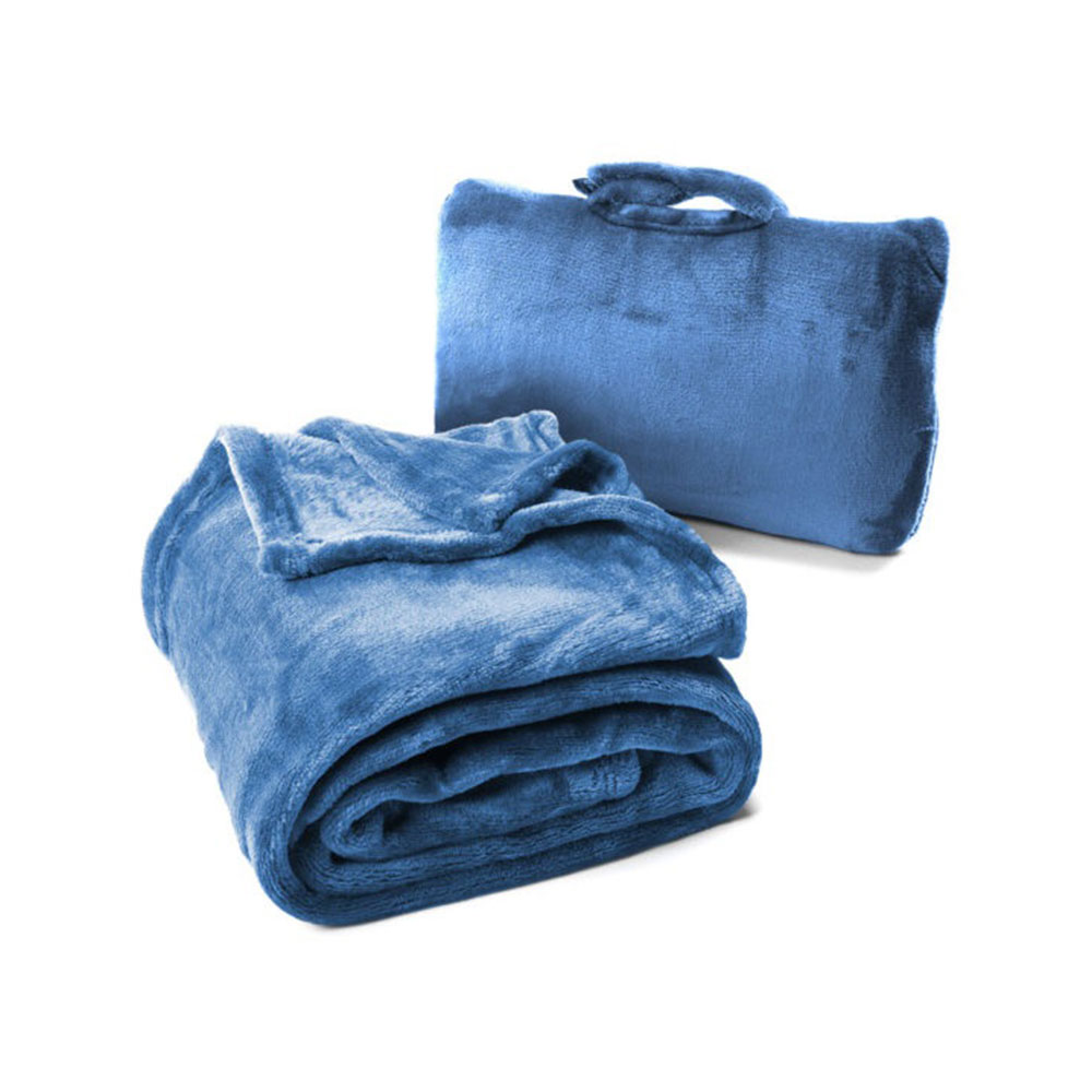 Korjo Cabeau Fold n Go Travel Blanket Blue