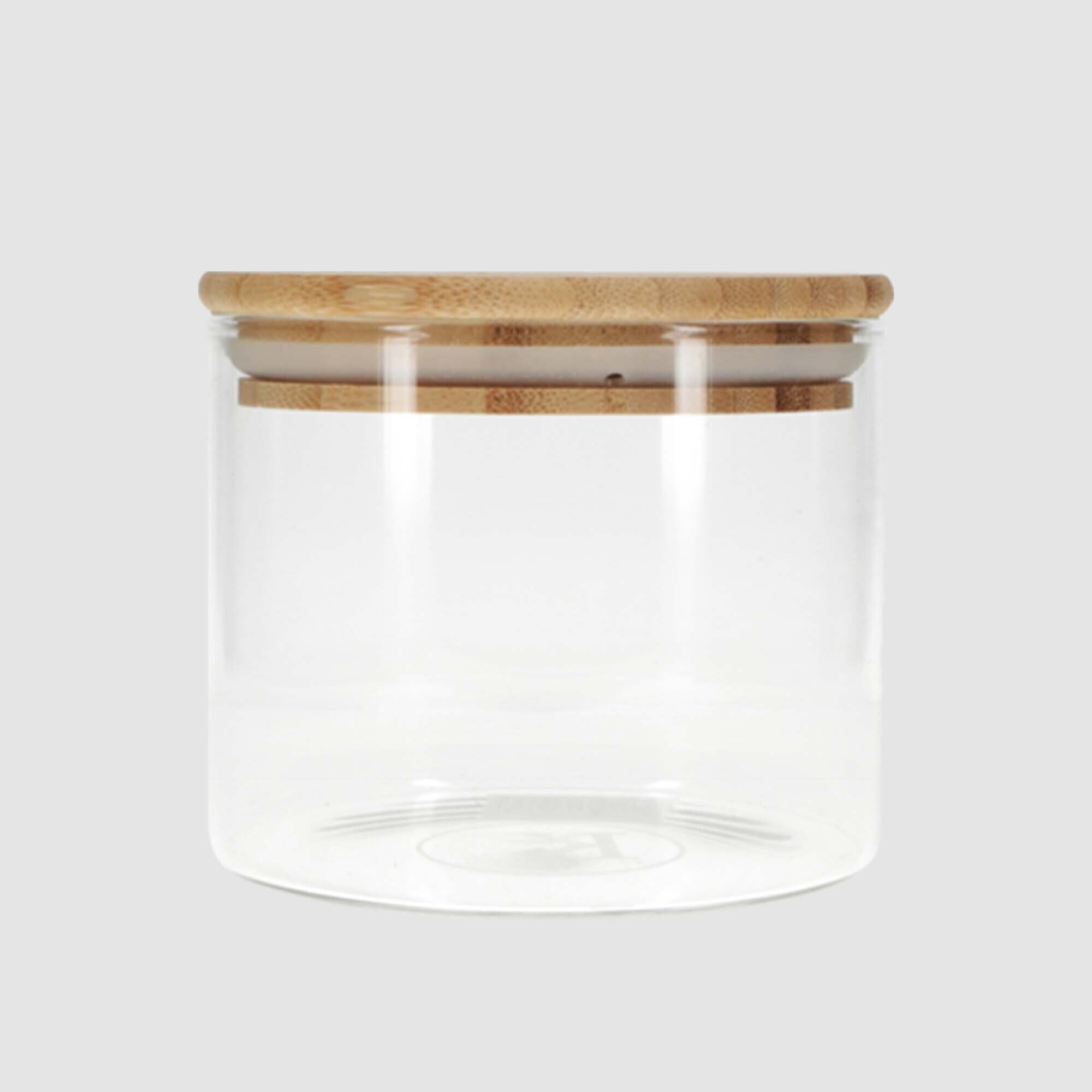 Kates Kitchen Glass Canister with Bamboo Lid 500ml