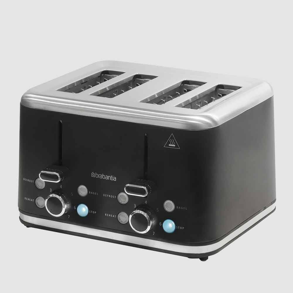 Brabantia Toaster Matt Black 4 Slice BBEK1031NMB