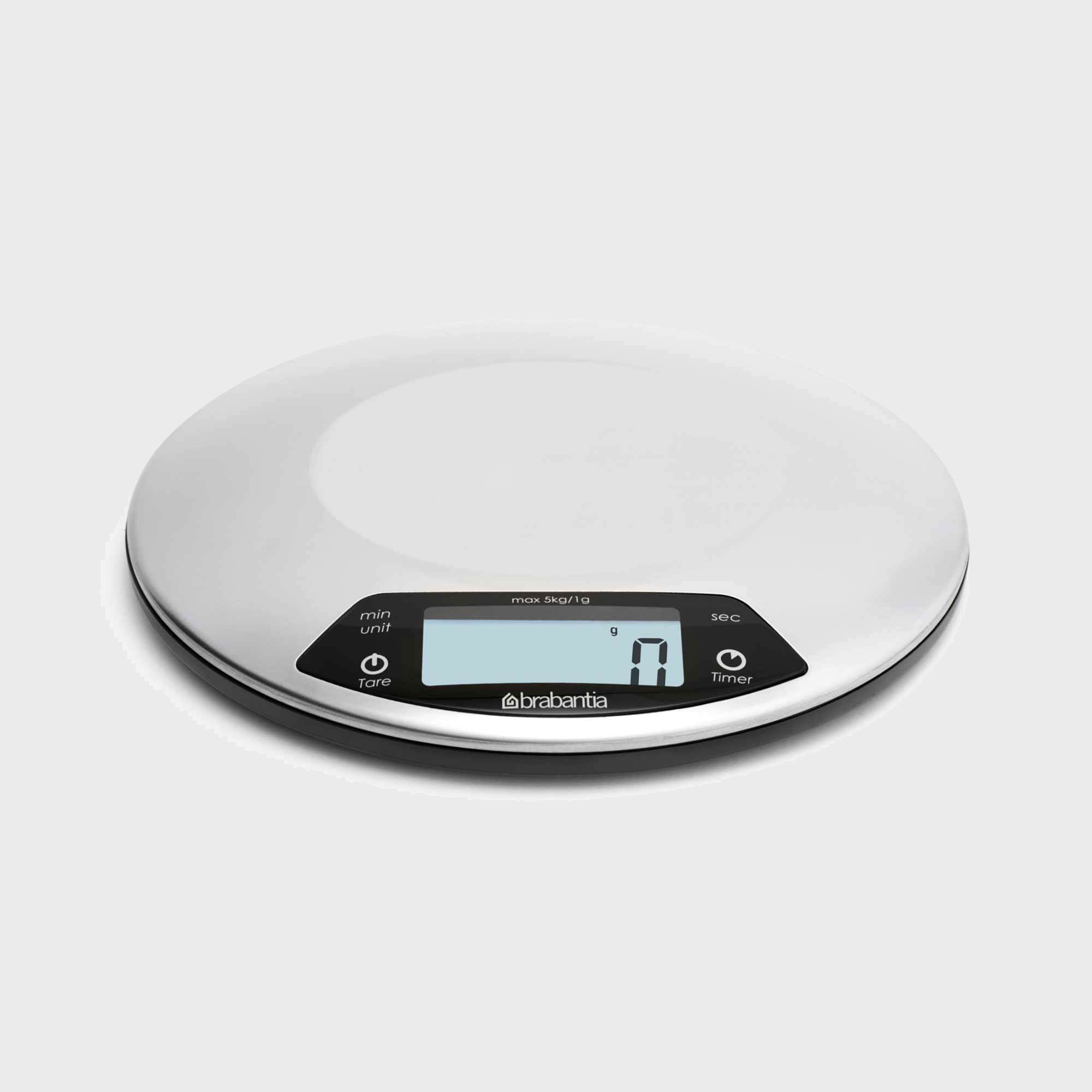 Brabantia Profile Digital Kitchen Scale w/ Timer Matt Steel Briscoes NZ