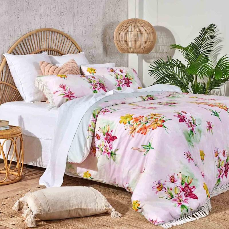 June & Jupiter Lily 100% Cotton Sateen Duvet Cover Set