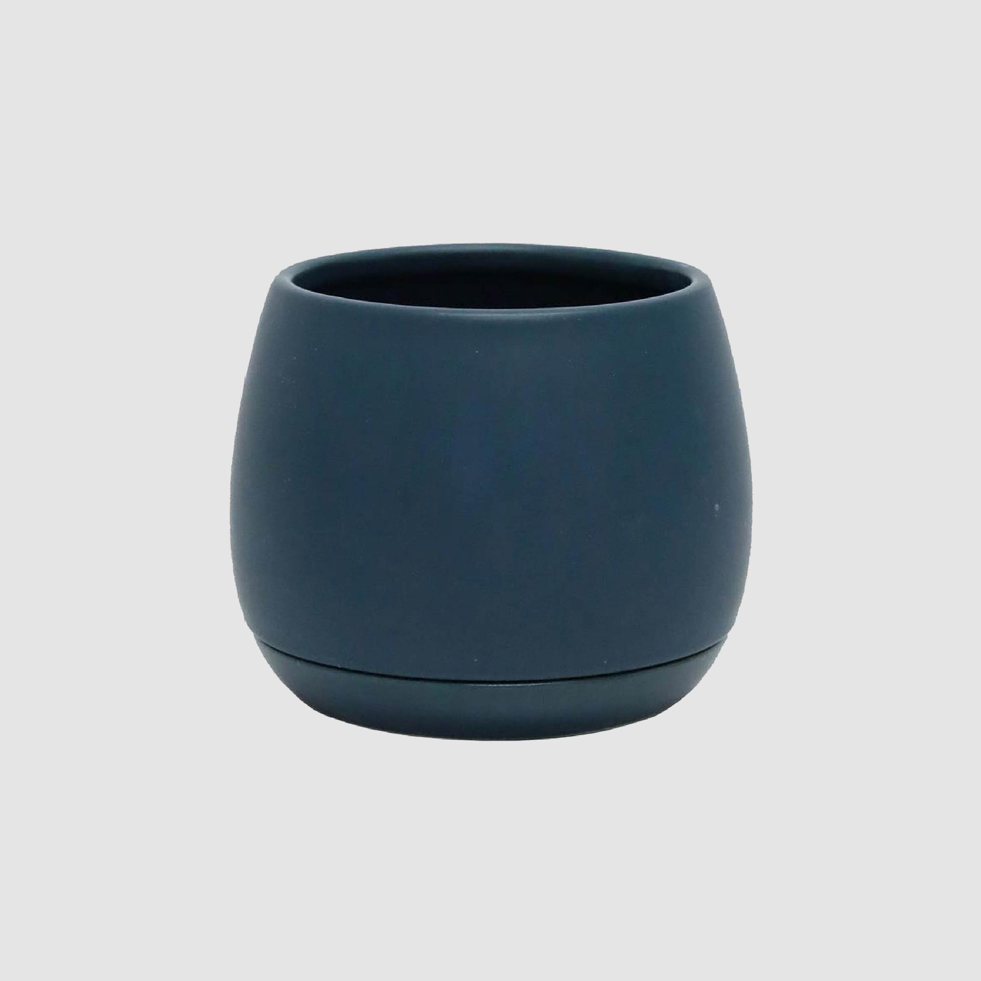 Boston Living Ceramic Planter Pots Round Blue 
