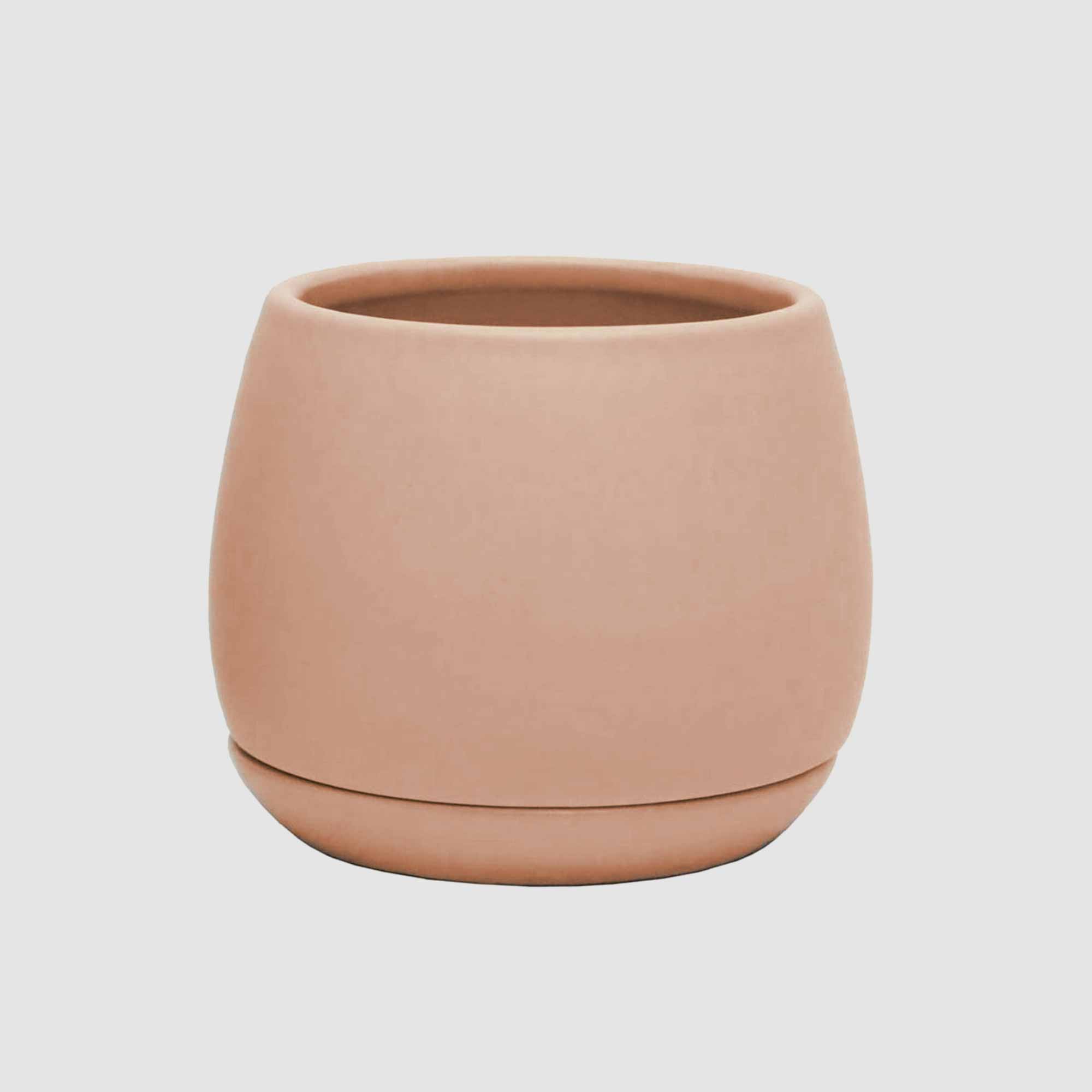 Boston Living Ainsley Round Planter Pot Muted Blush 9cm