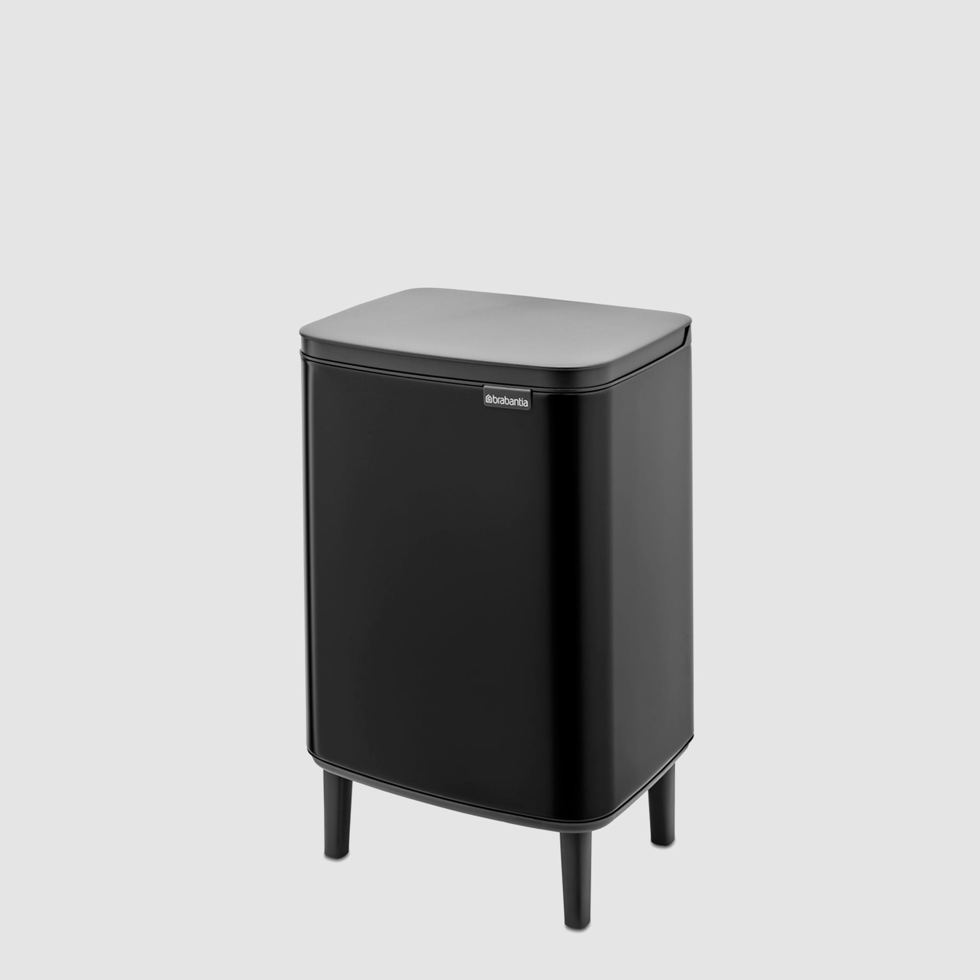 Brabantia Bo Waste Bin HI Matt Black 12L