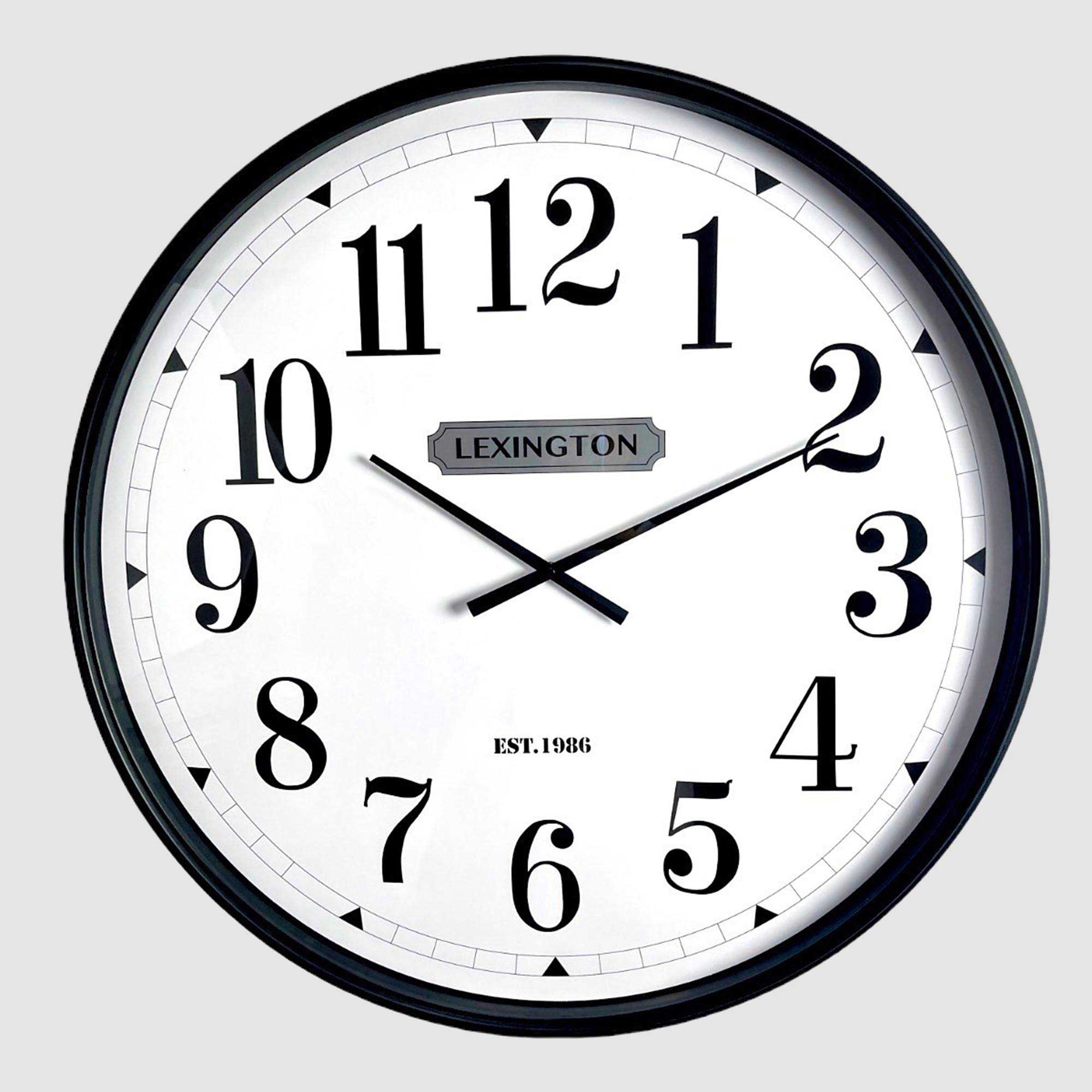 Lexington Edinburgh Black Wall Clock 75cm