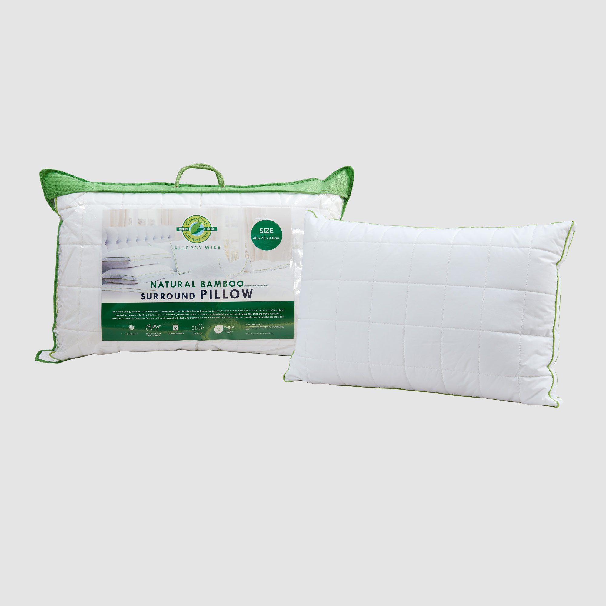 Greenfirst Allergy Wise Bamboo Fibre Pillow