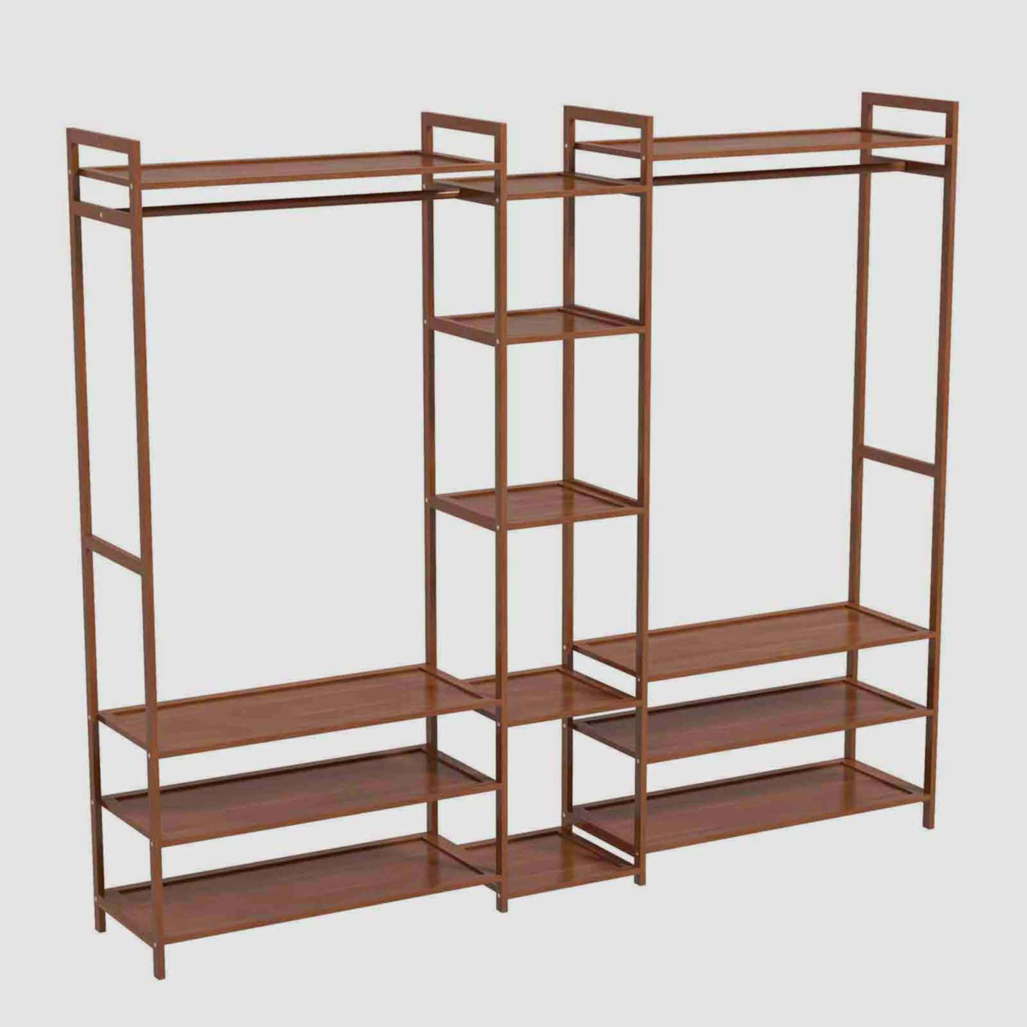 Milano Décor Bamboo Multifunctional Clothes Rack Brown