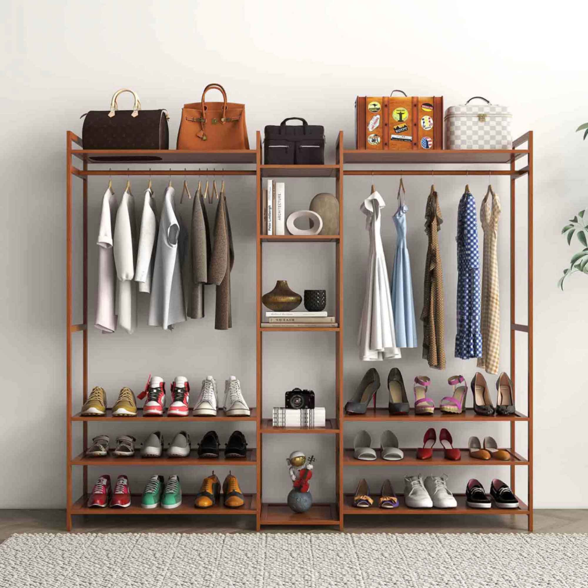 Milano Décor Bamboo Multifunctional Clothes Rack Brown