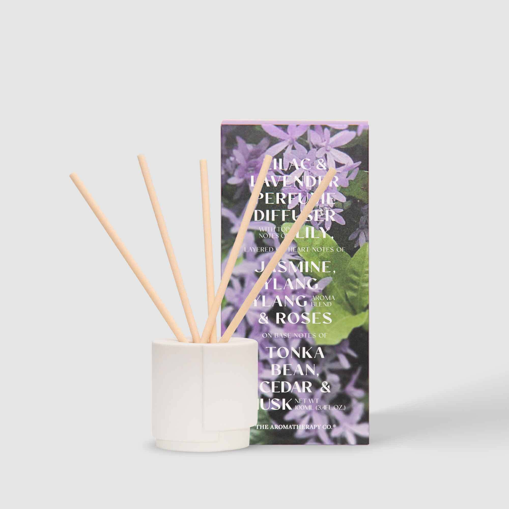 The Aromatherapy Co Ceramic Fold Diffuser Lilac & Lavender