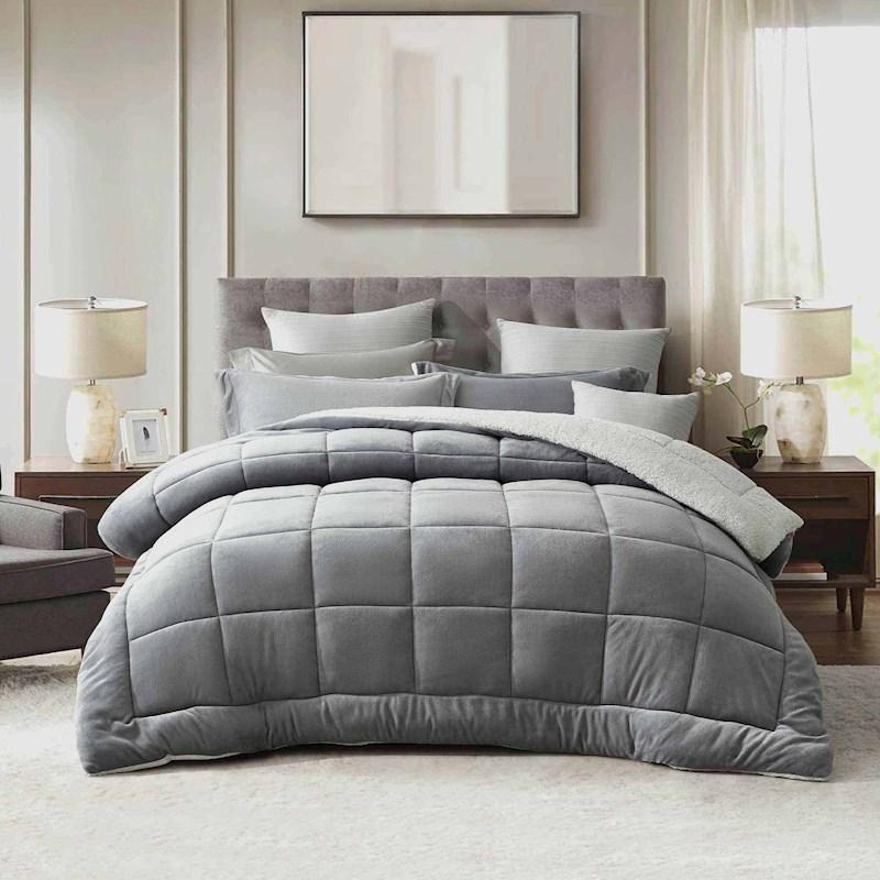 Cuddledown Coral Fleece Comforter Set