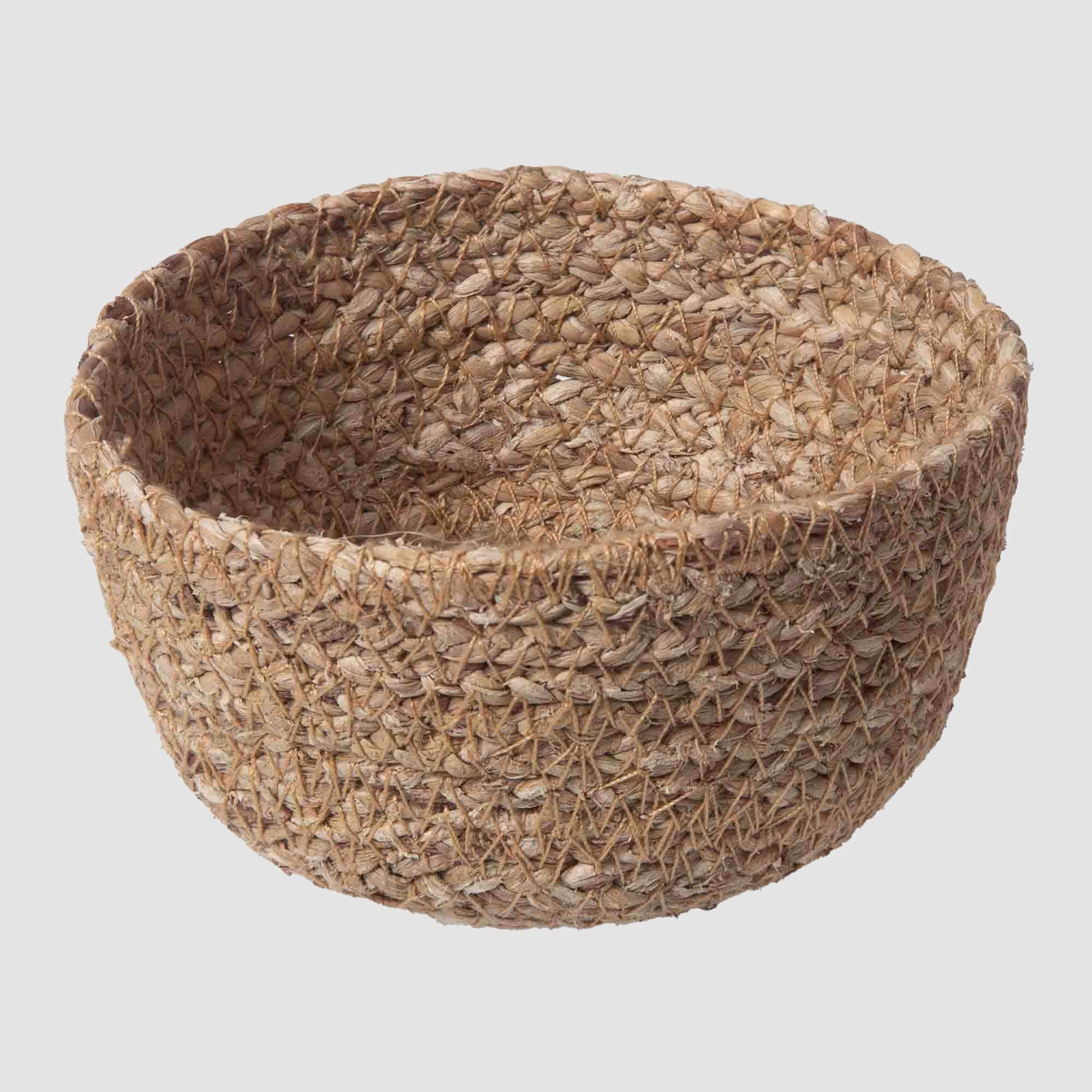 Trade Aid Jett Water Hyacinth Storage Basket Natural Small