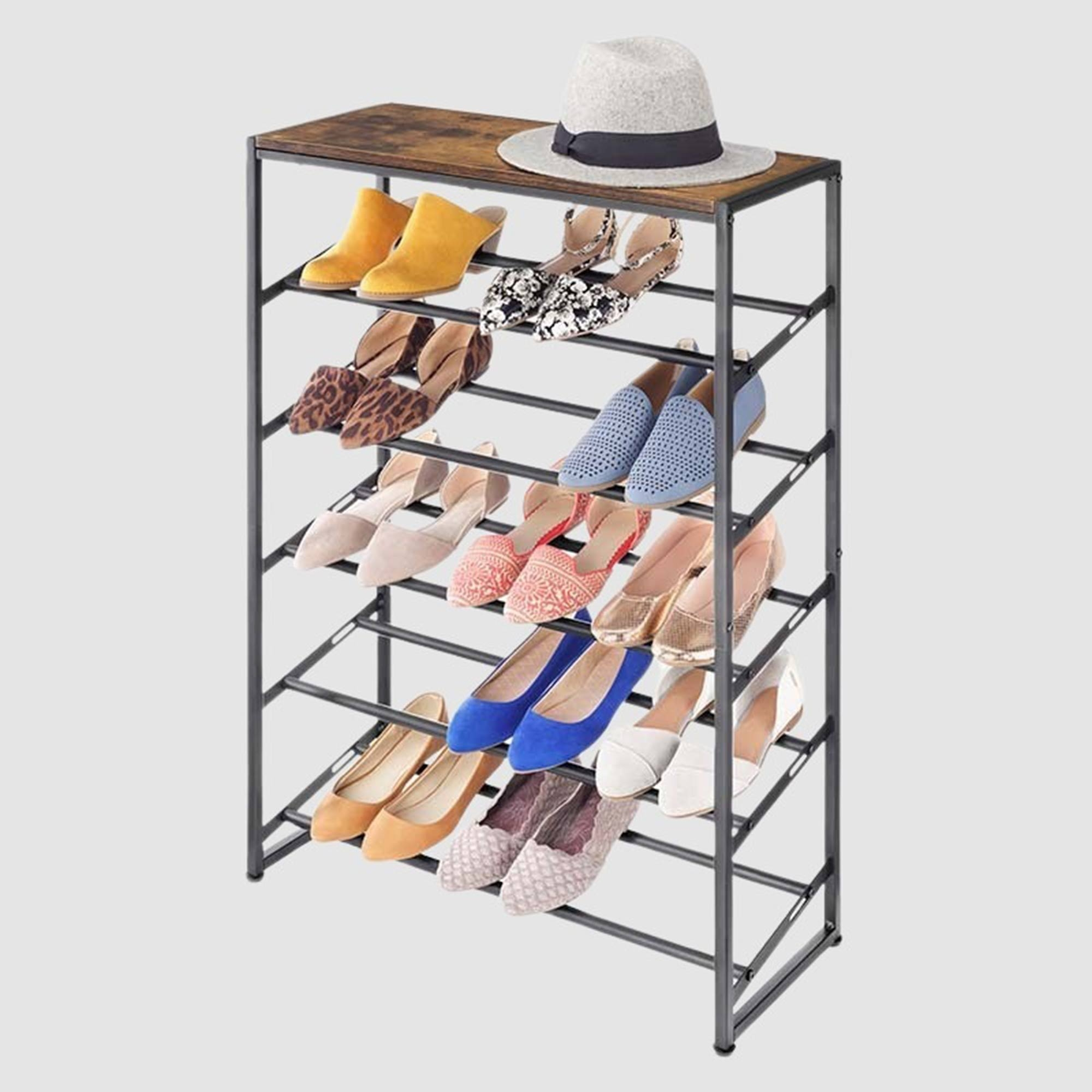 Themarket Home Seated Shoe Storage Rack and Organiser with Bench