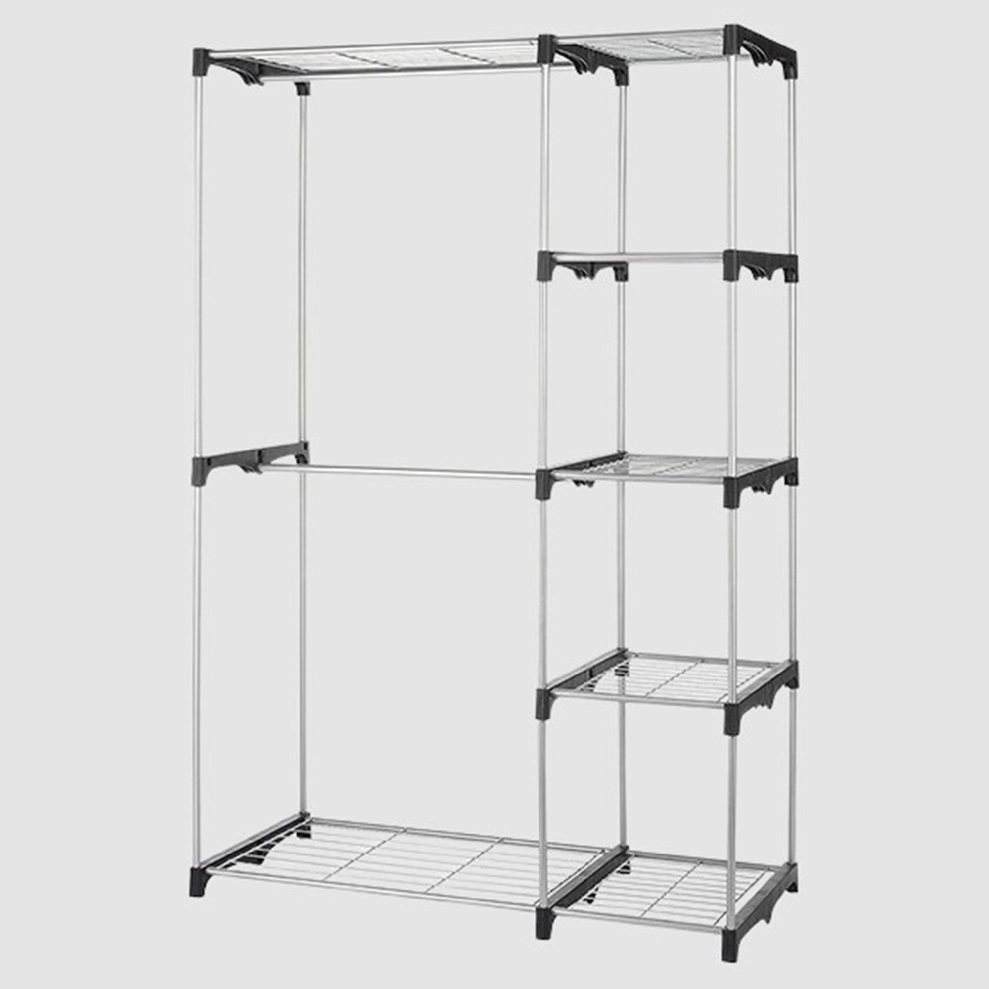 Whitmor Double Rod Closet Silver