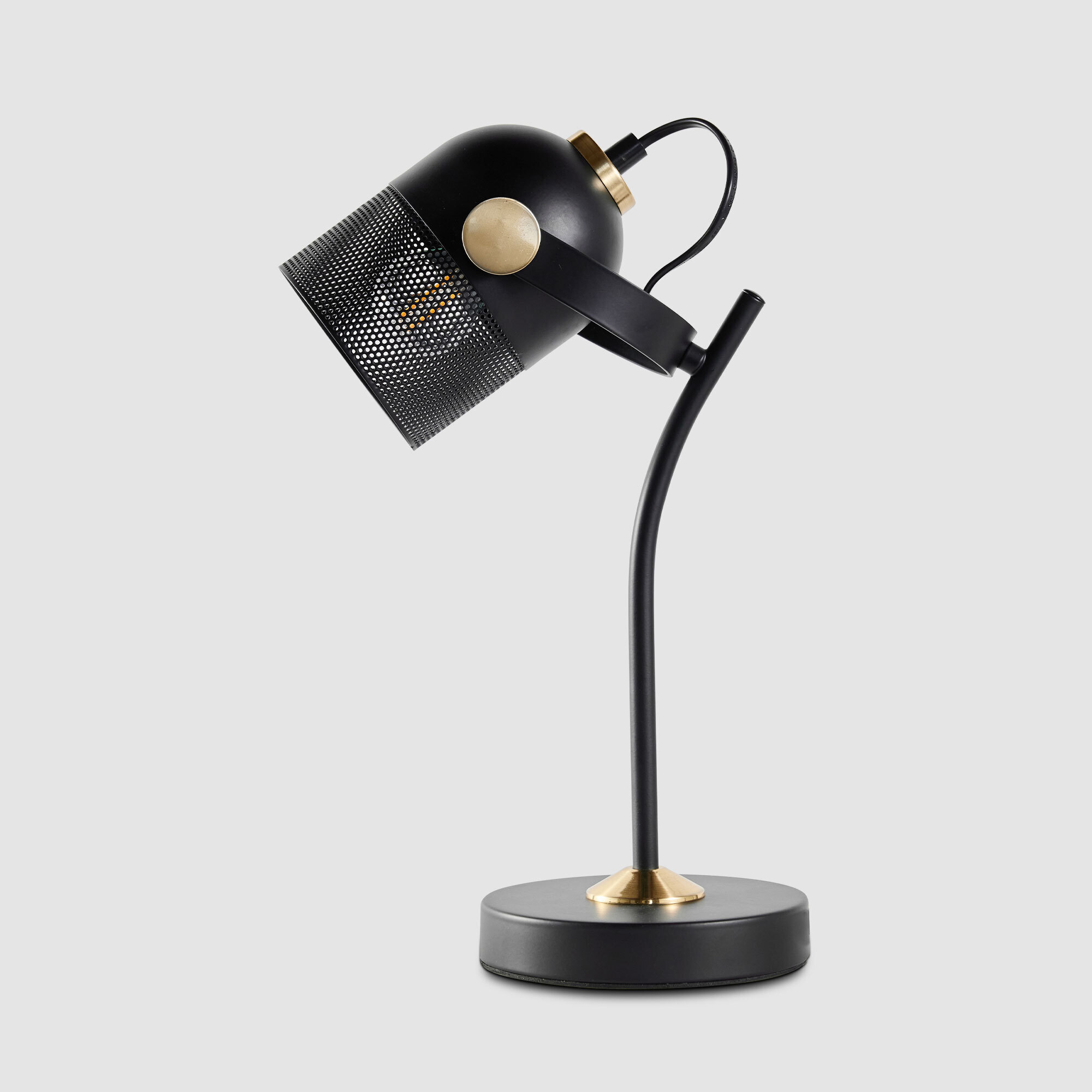 Tablefair Ebony Metal Table Lamp