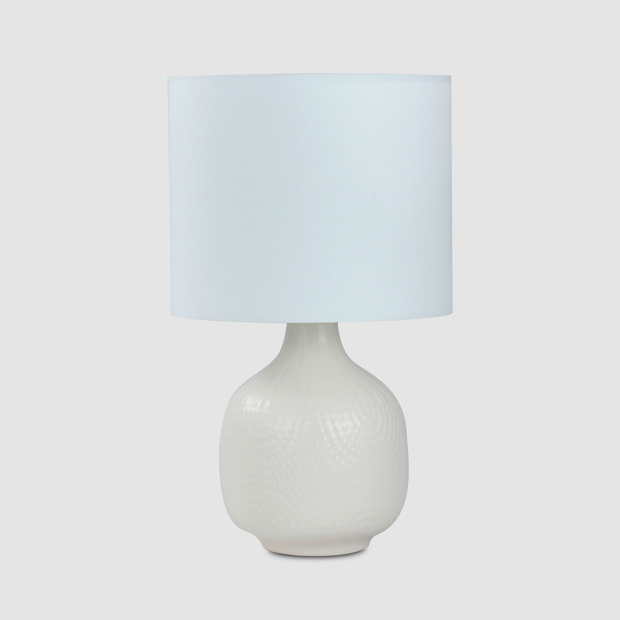 Tablefair Whitley Ceramic Table Lamp White