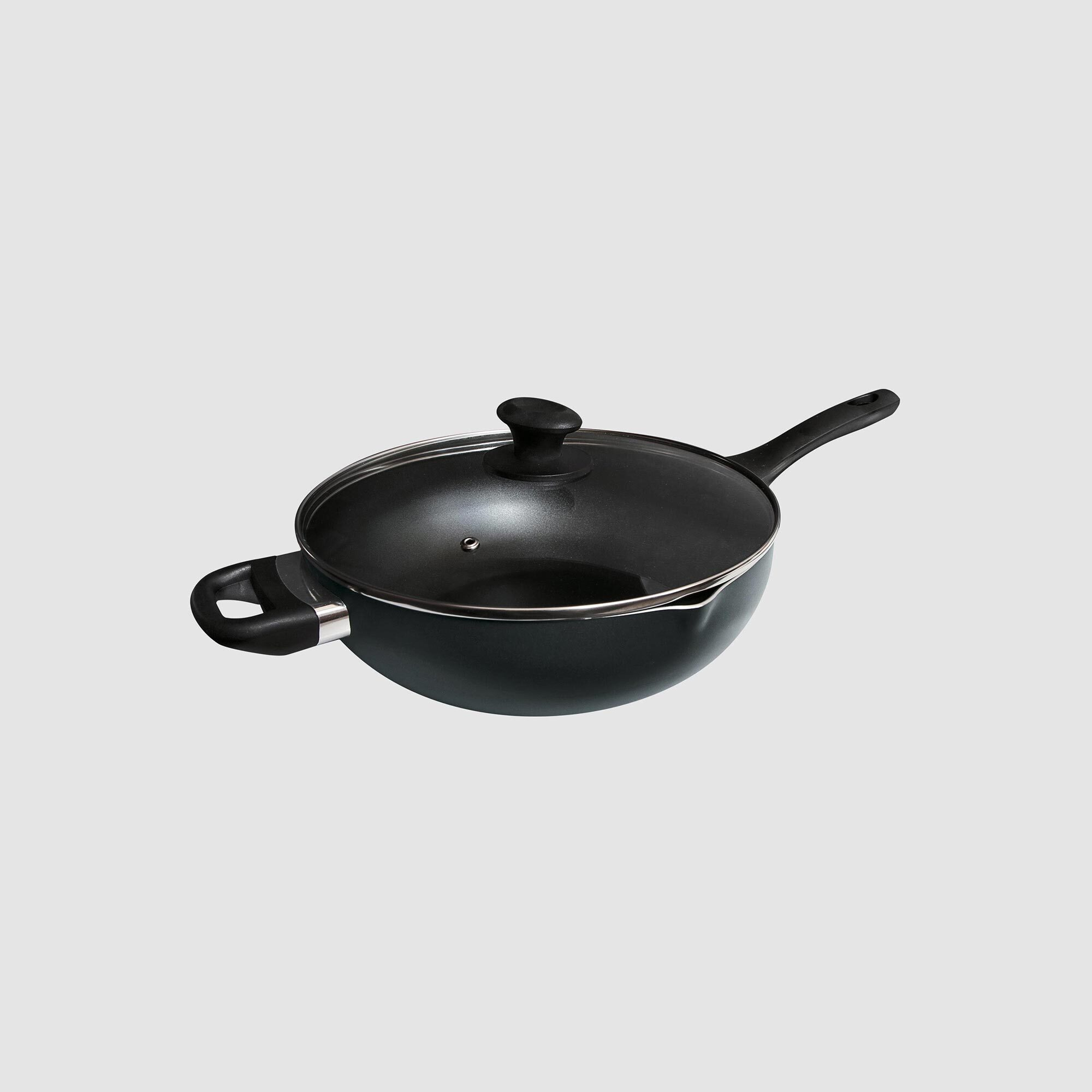 Zip Fusion Wok & Glass Lid Green 30cm