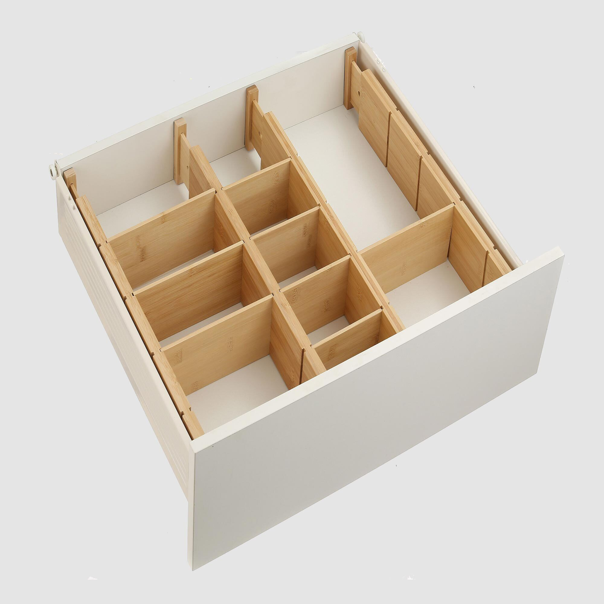 LTW Bamboo Drawer Divider 12 Piece