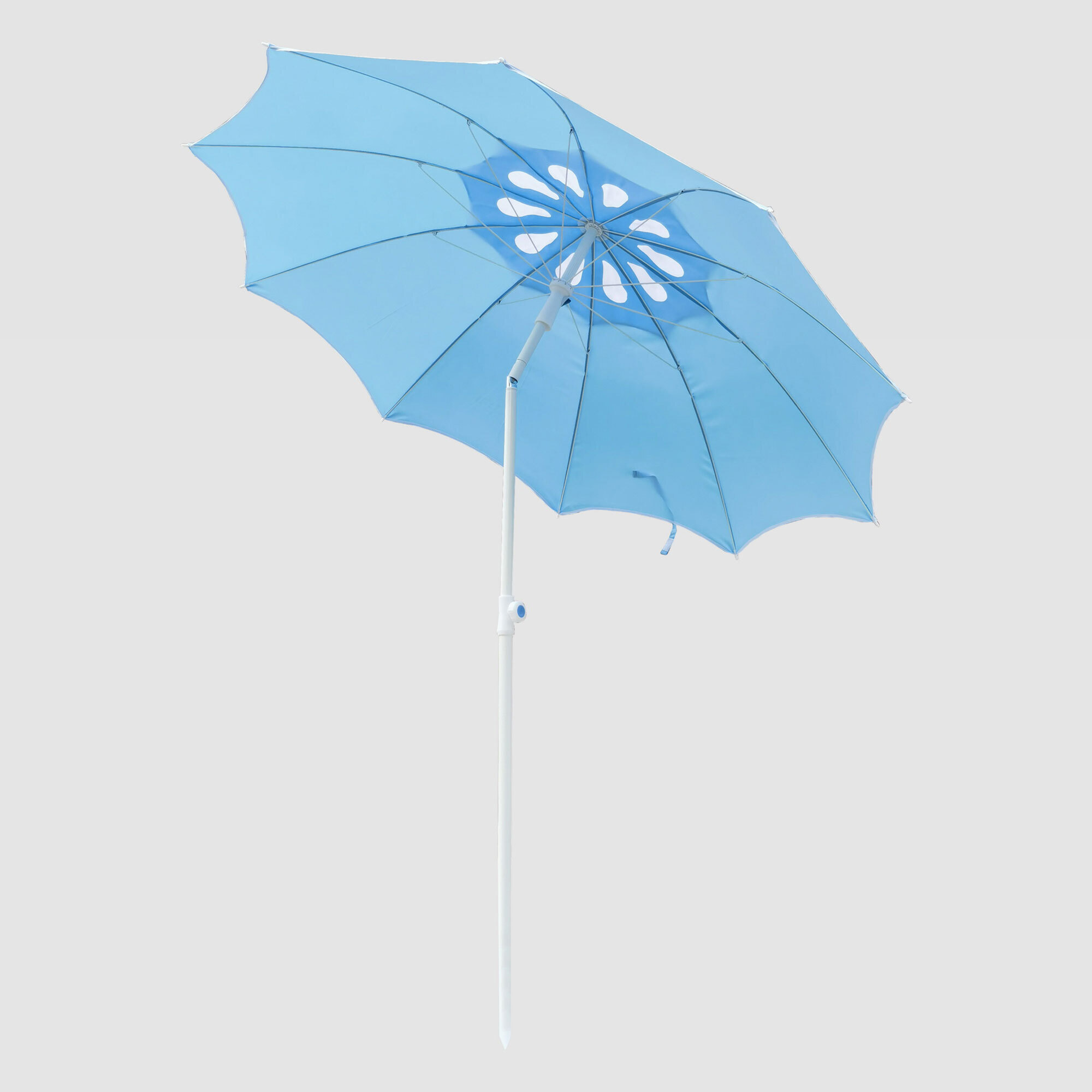 Outdoor Creations Paloma Beach Umbrella Light Blue