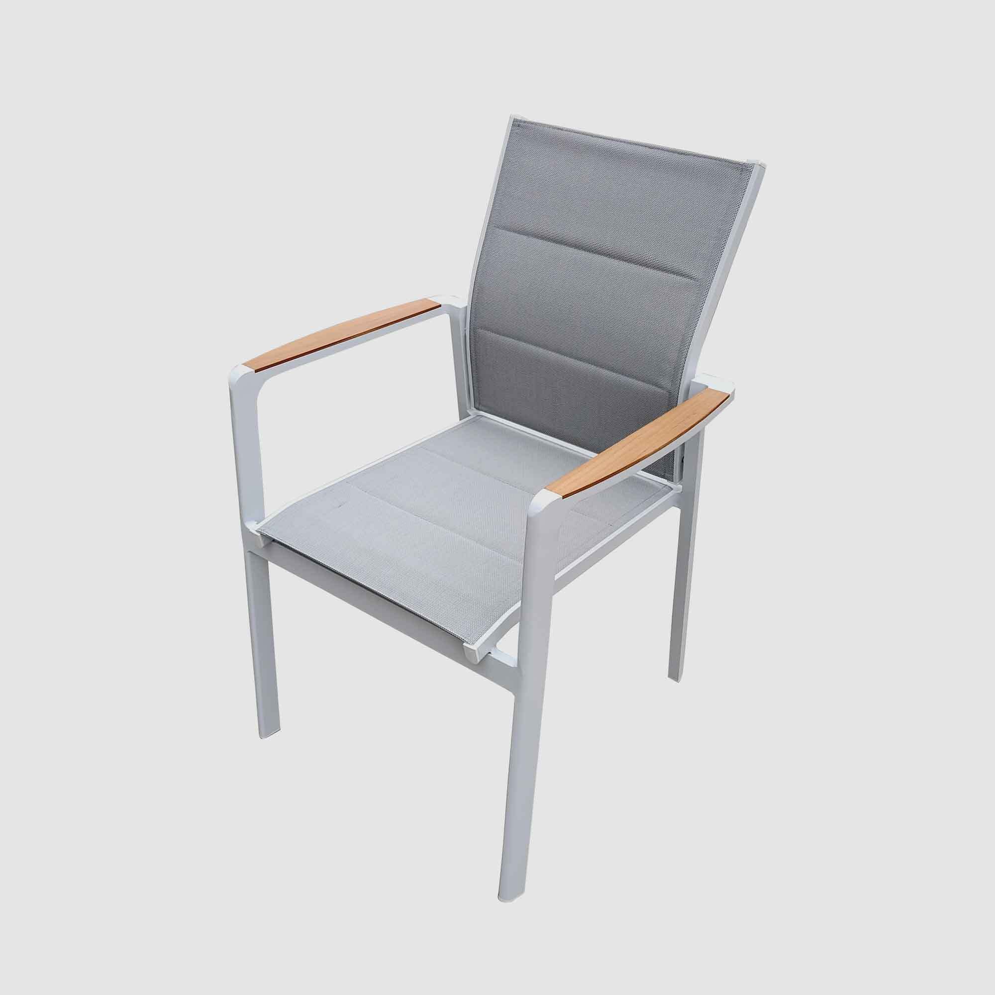 Outdoor Creations Cavett Chair With Teak Armrest