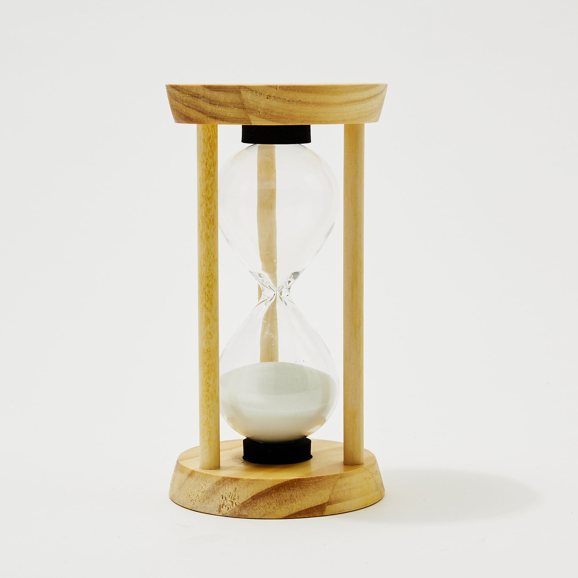 Wooden Framed Hourglass Décor 16cm