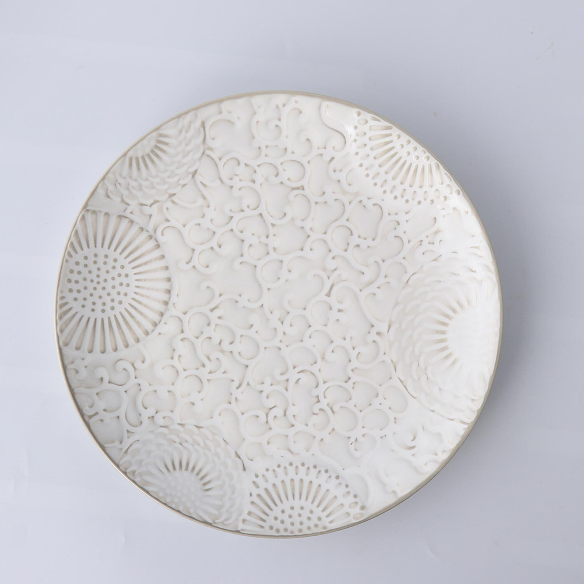 Urban Loft Linen Stoneware Dinner Plate 27cm Florals