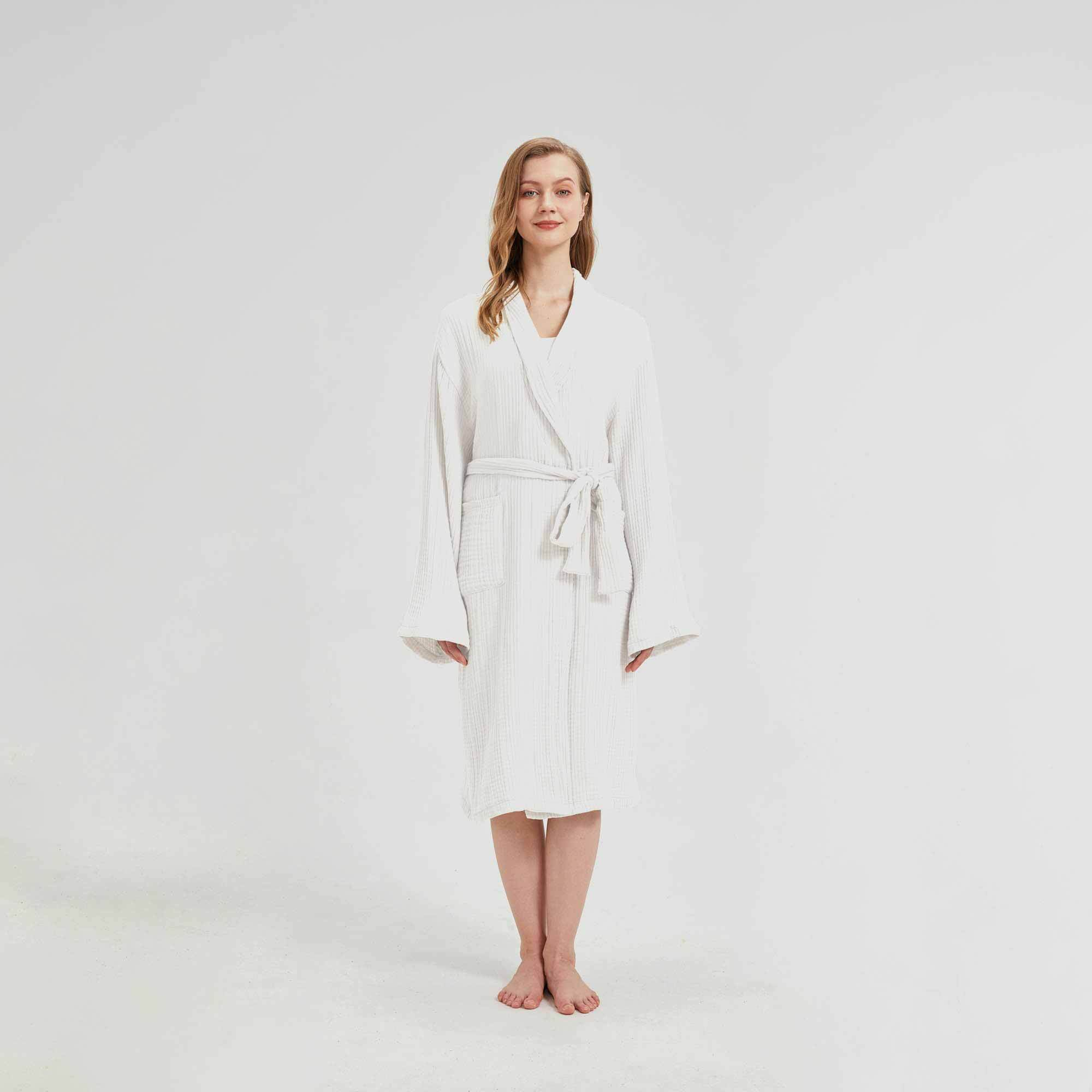 Hotel At Home Muslin Bath Robe